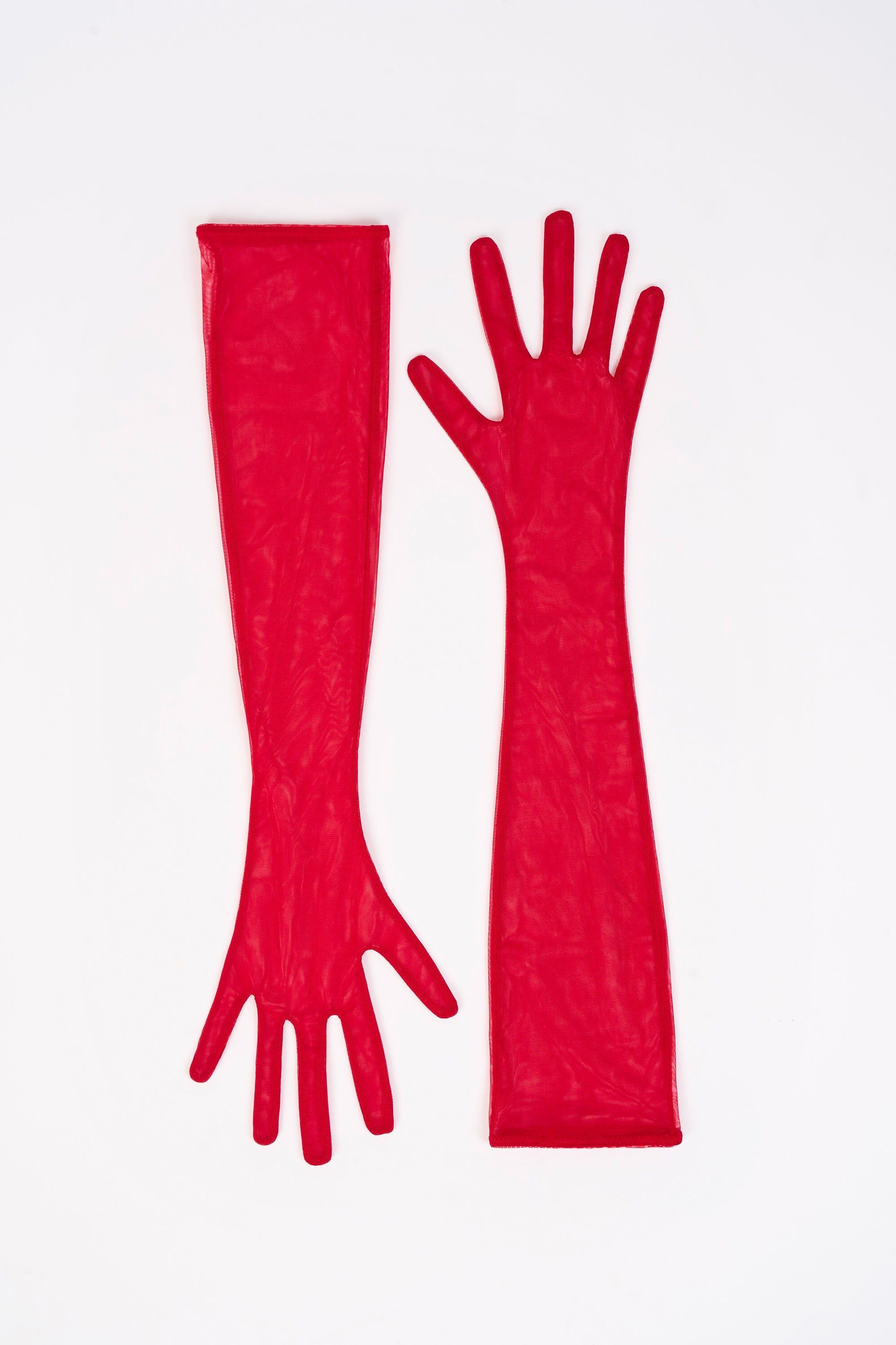 Jinxie Mesh Gloves in Fire Red
