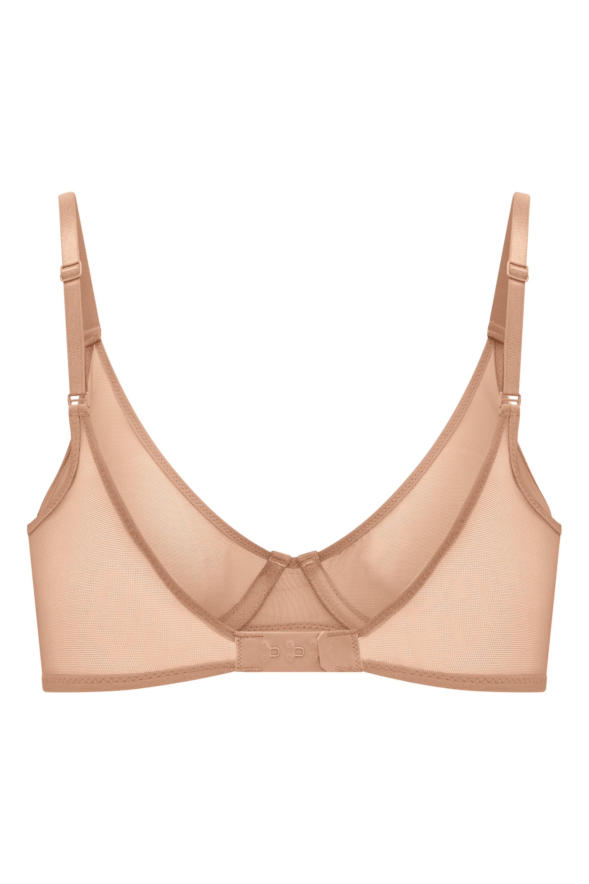 Intimates Soft Mesh Single Layer Underwired Bra in Warm Peach - Image 7