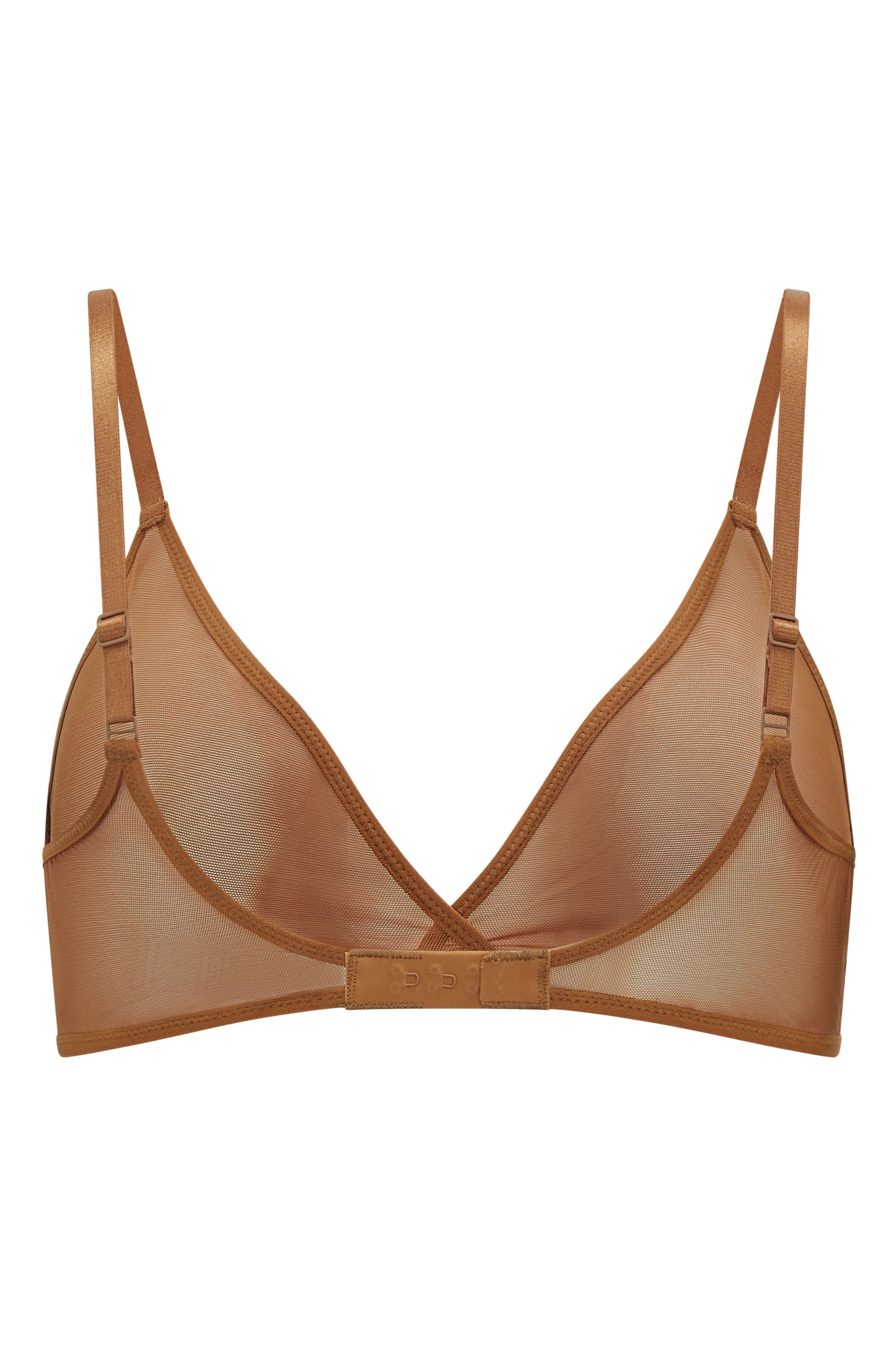 Intimates Soft Mesh Single Layer Triangle Bra in Almond - Image 6