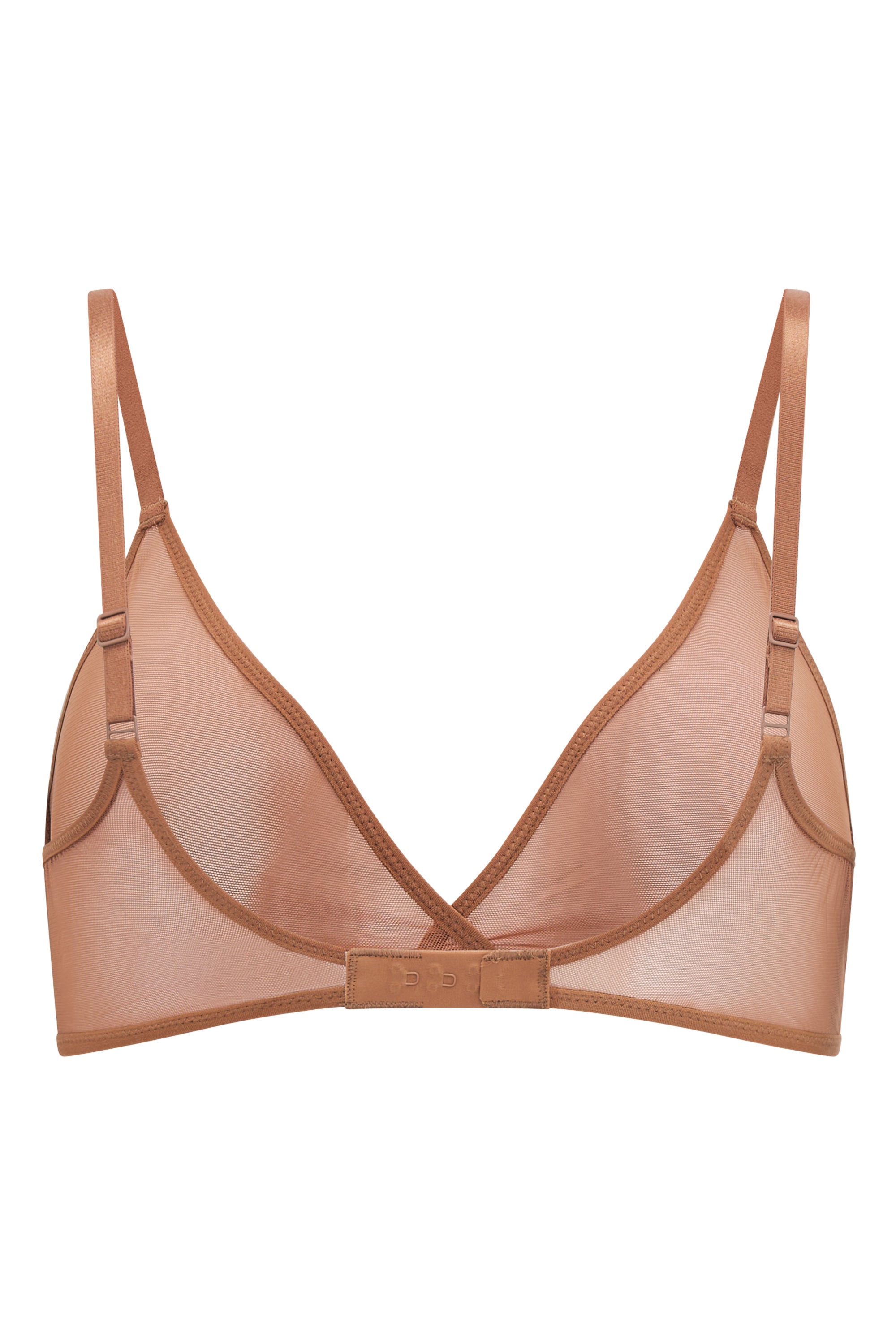 Intimates Soft Mesh Single Layer Triangle Bra in Honey - Image 7