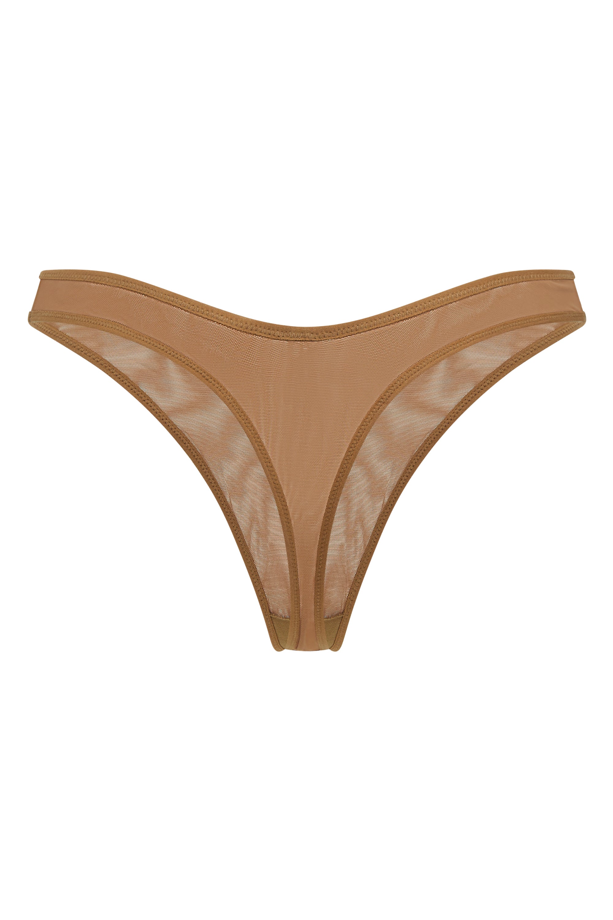 Intimates Soft Mesh Thong in Almond - Image 7