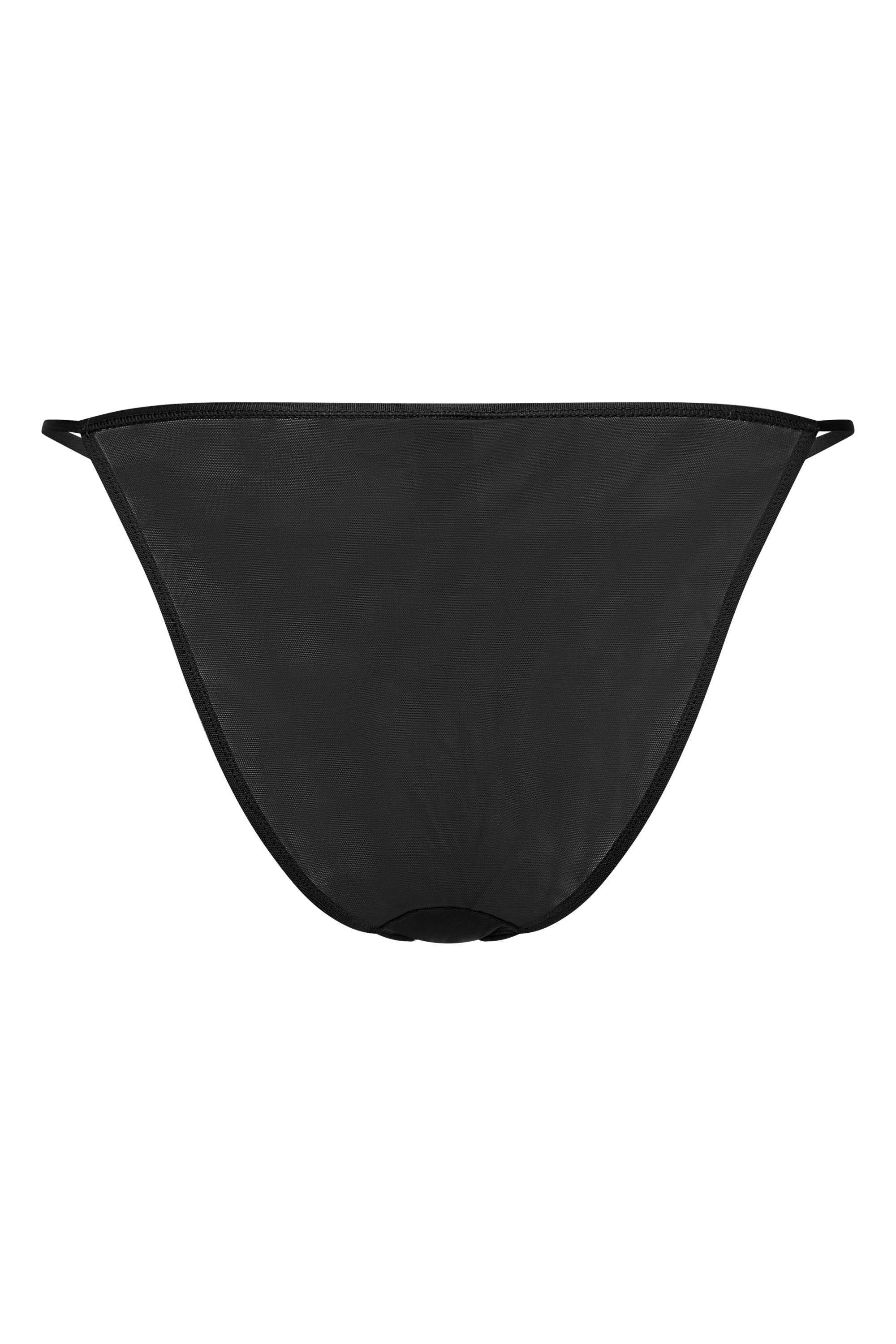 Intimates Soft Mesh String Bikini in Black - Image 6
