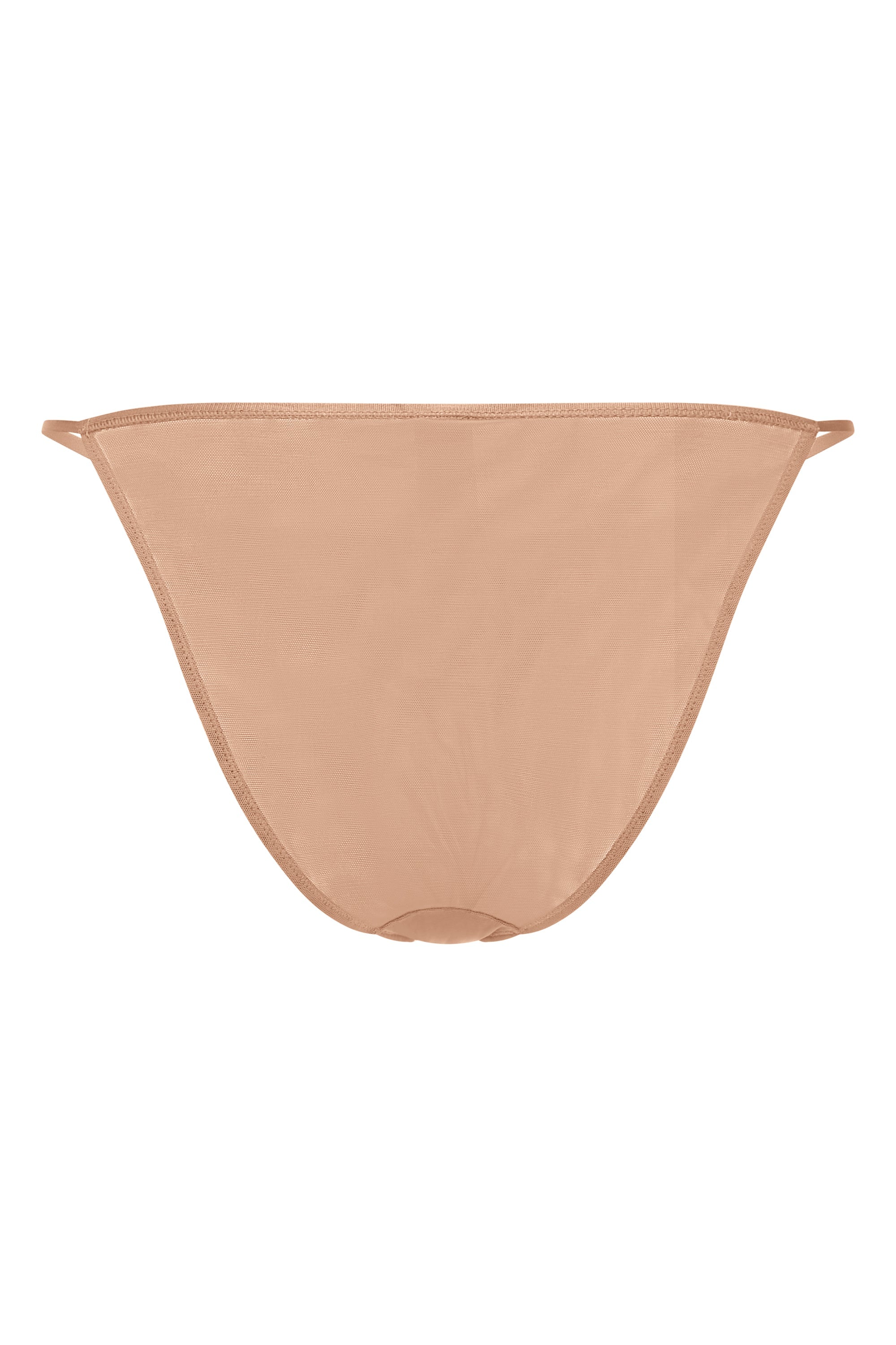 Intimates Soft Mesh String Bikini in Warm Peach - Image 6