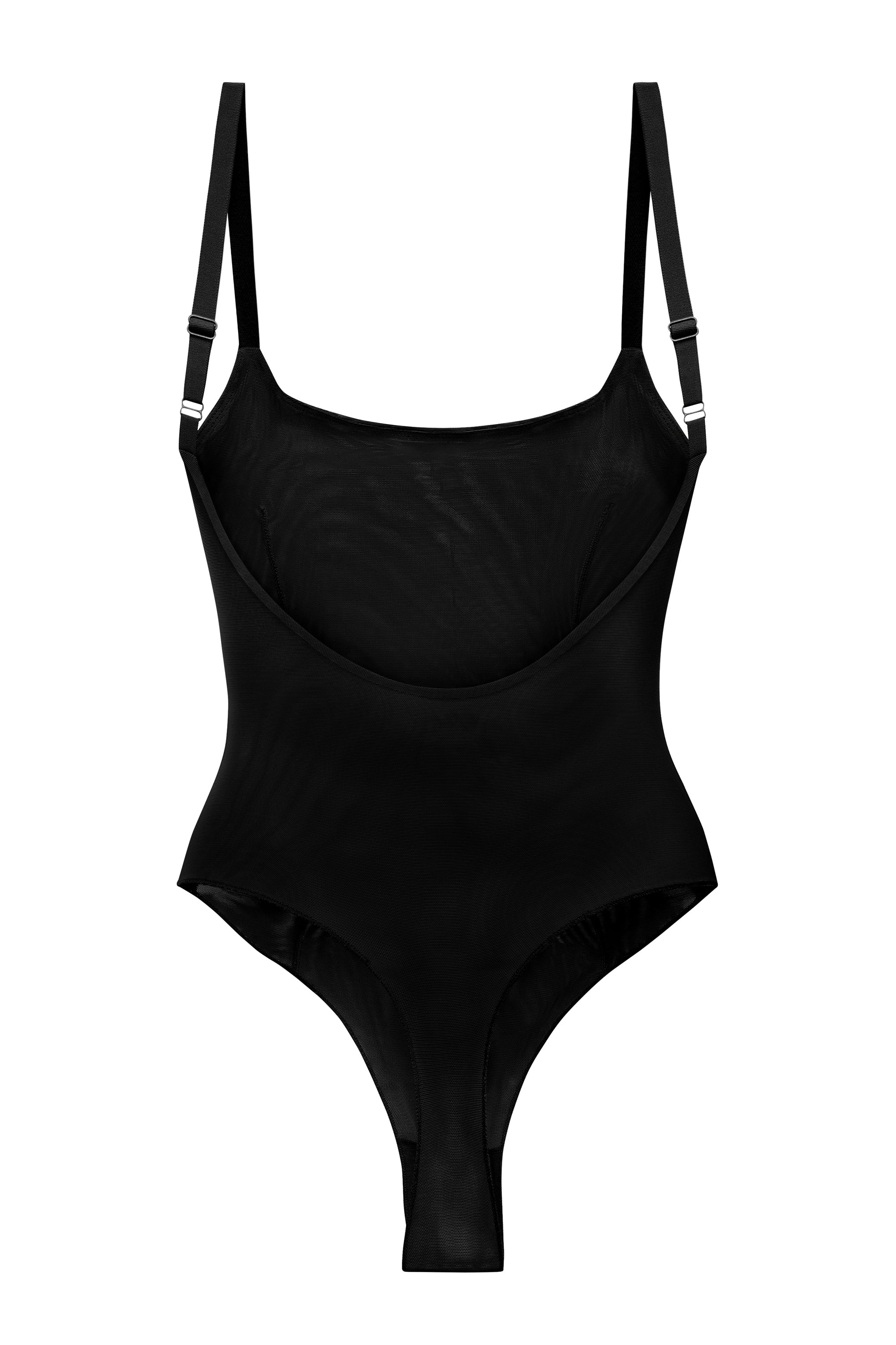 Intimates Soft Mesh Bodysuit in Black - Image 7
