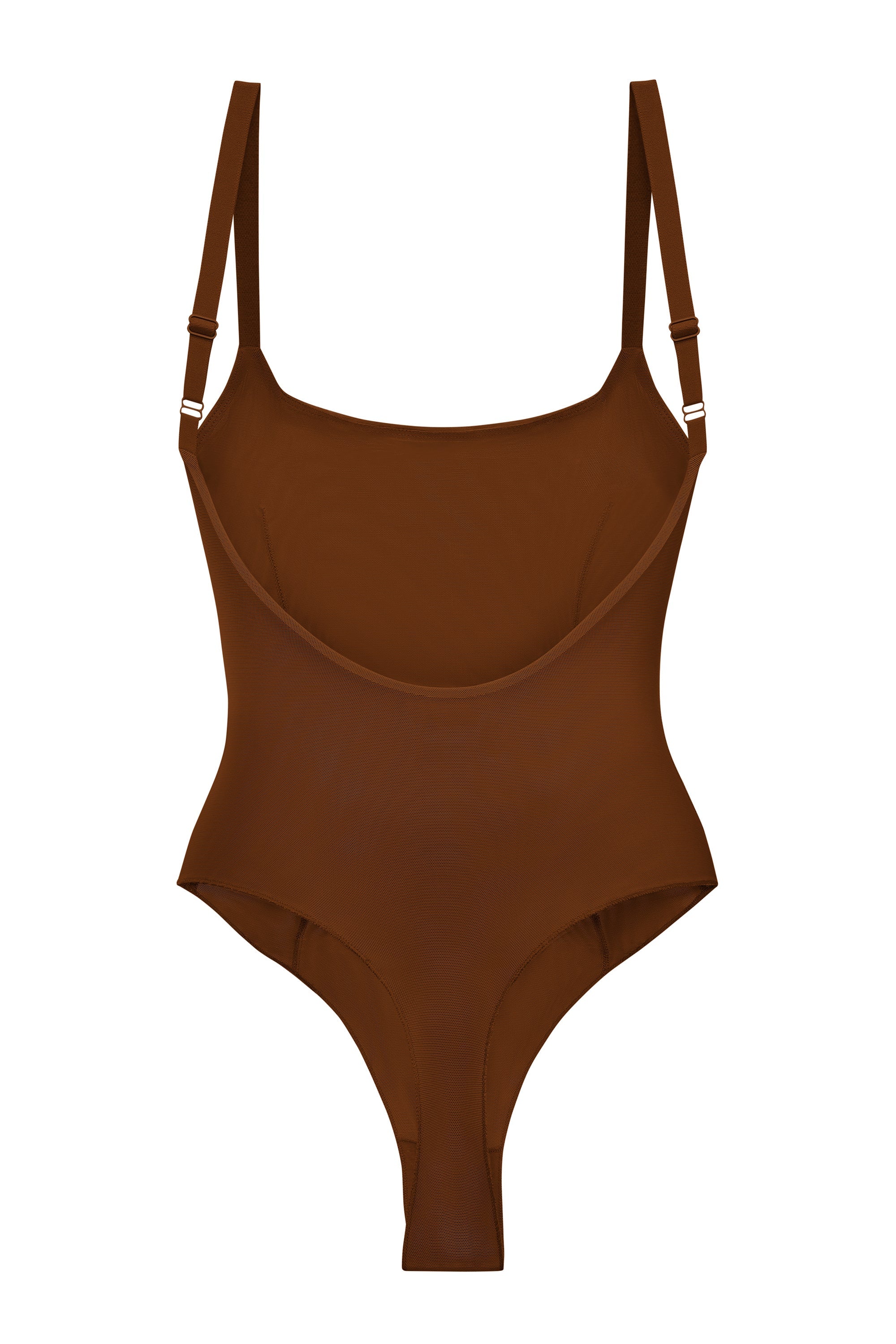 Intimates Soft Mesh Bodysuit in Chestnut - Image 7