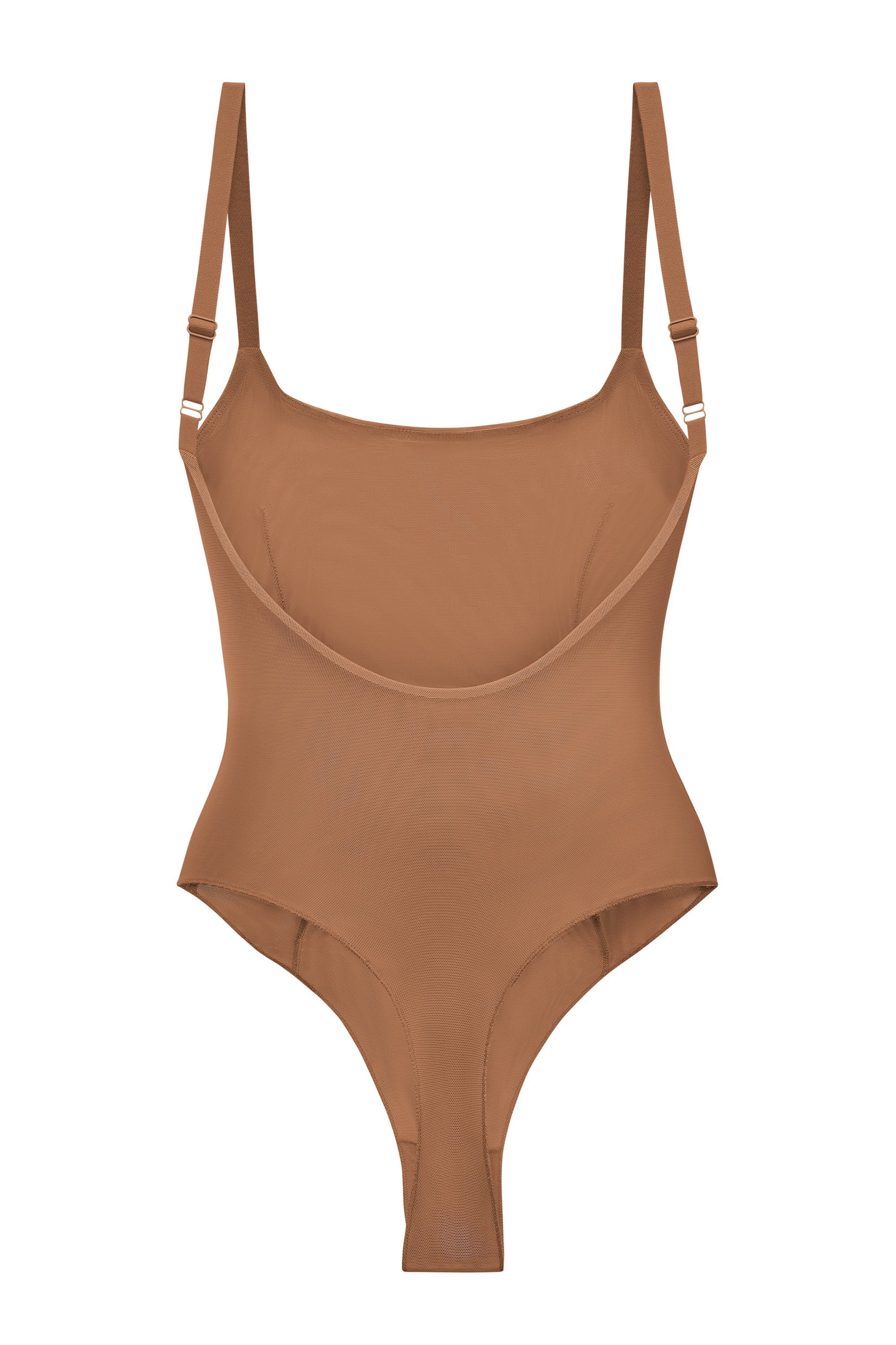 Intimates Soft Mesh Bodysuit in Honey - Image 7