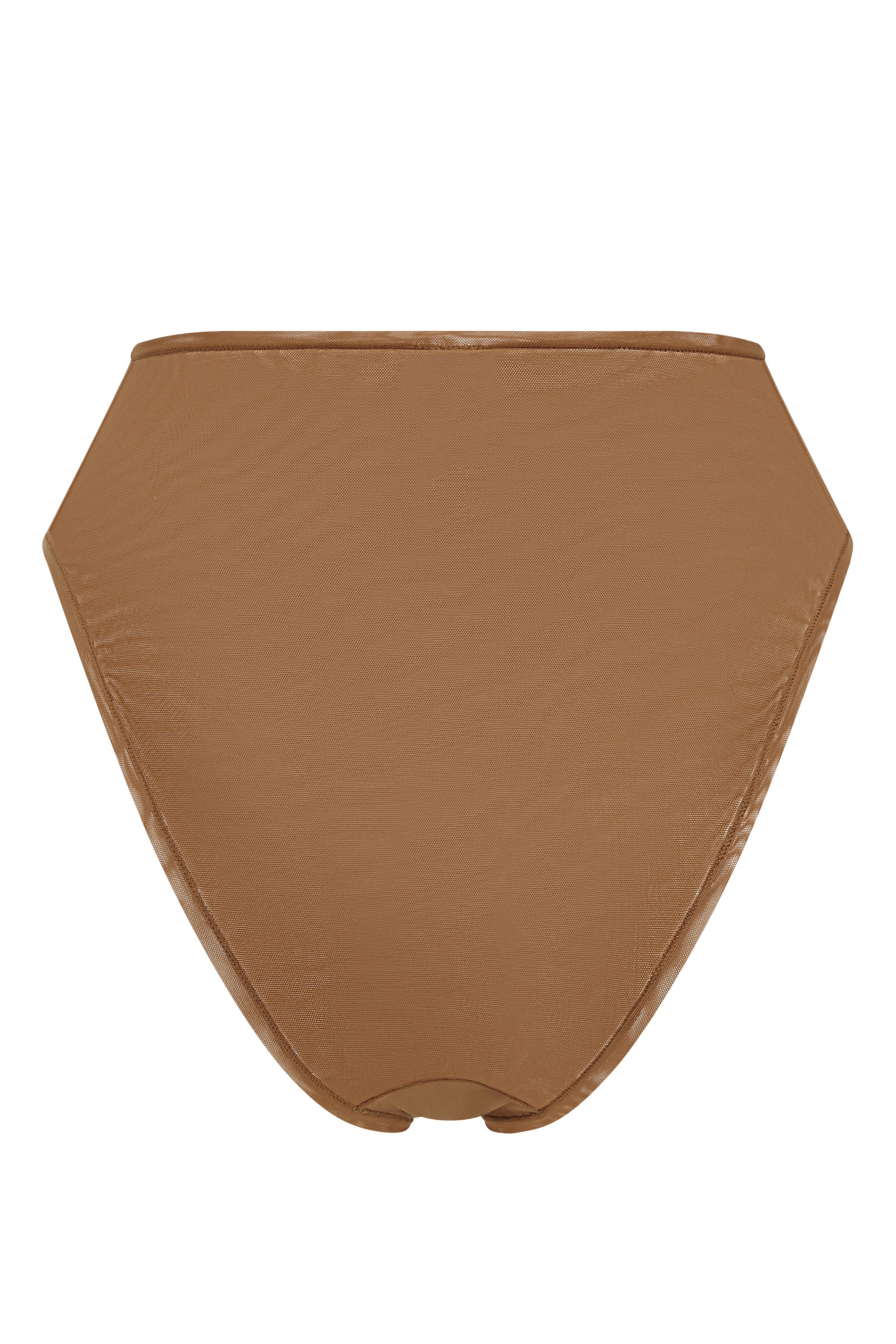 Intimates Soft Mesh High Waisted Knicker in Almond - Image 6