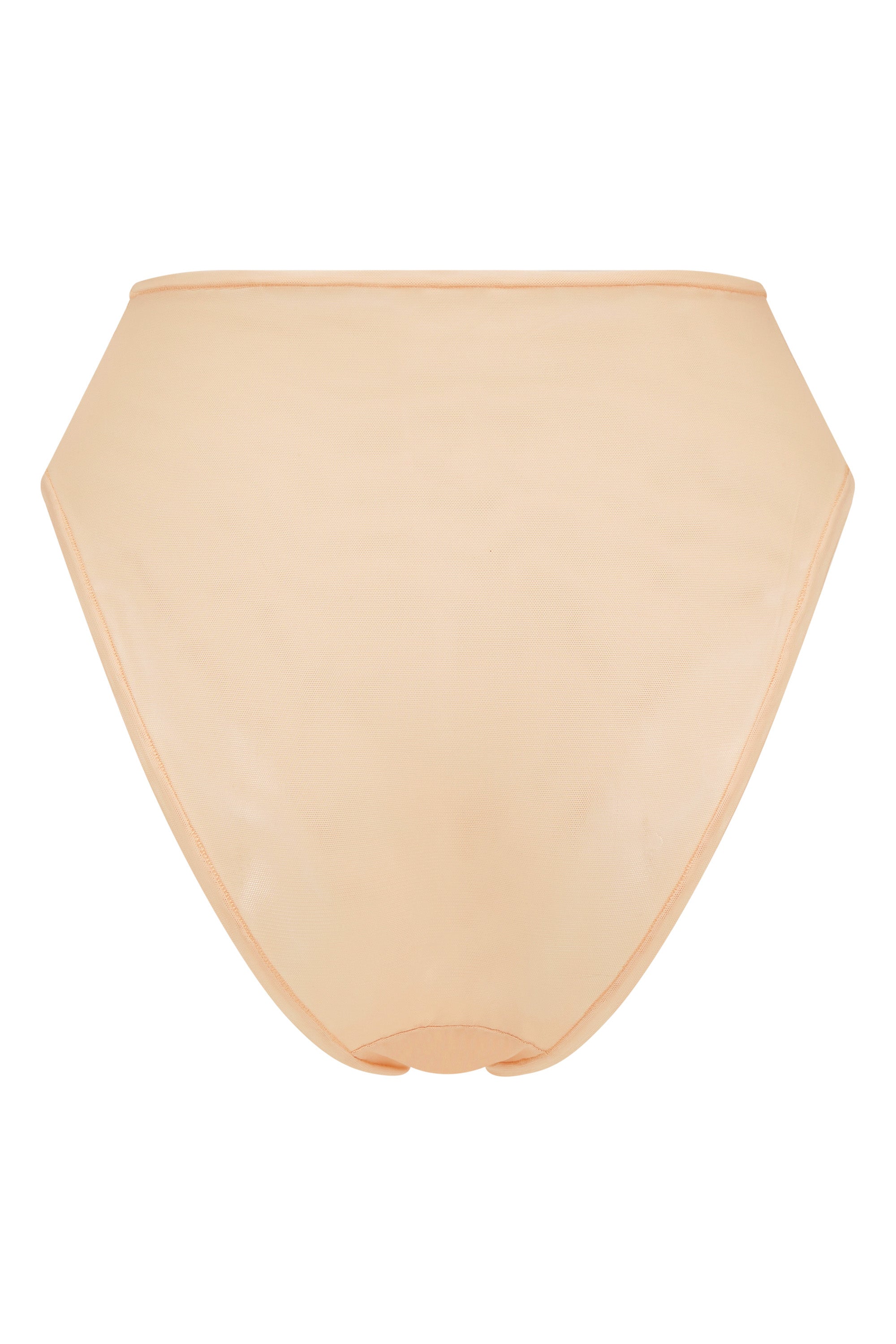 Intimates Soft Mesh High Waisted Knicker in Beige - Image 6