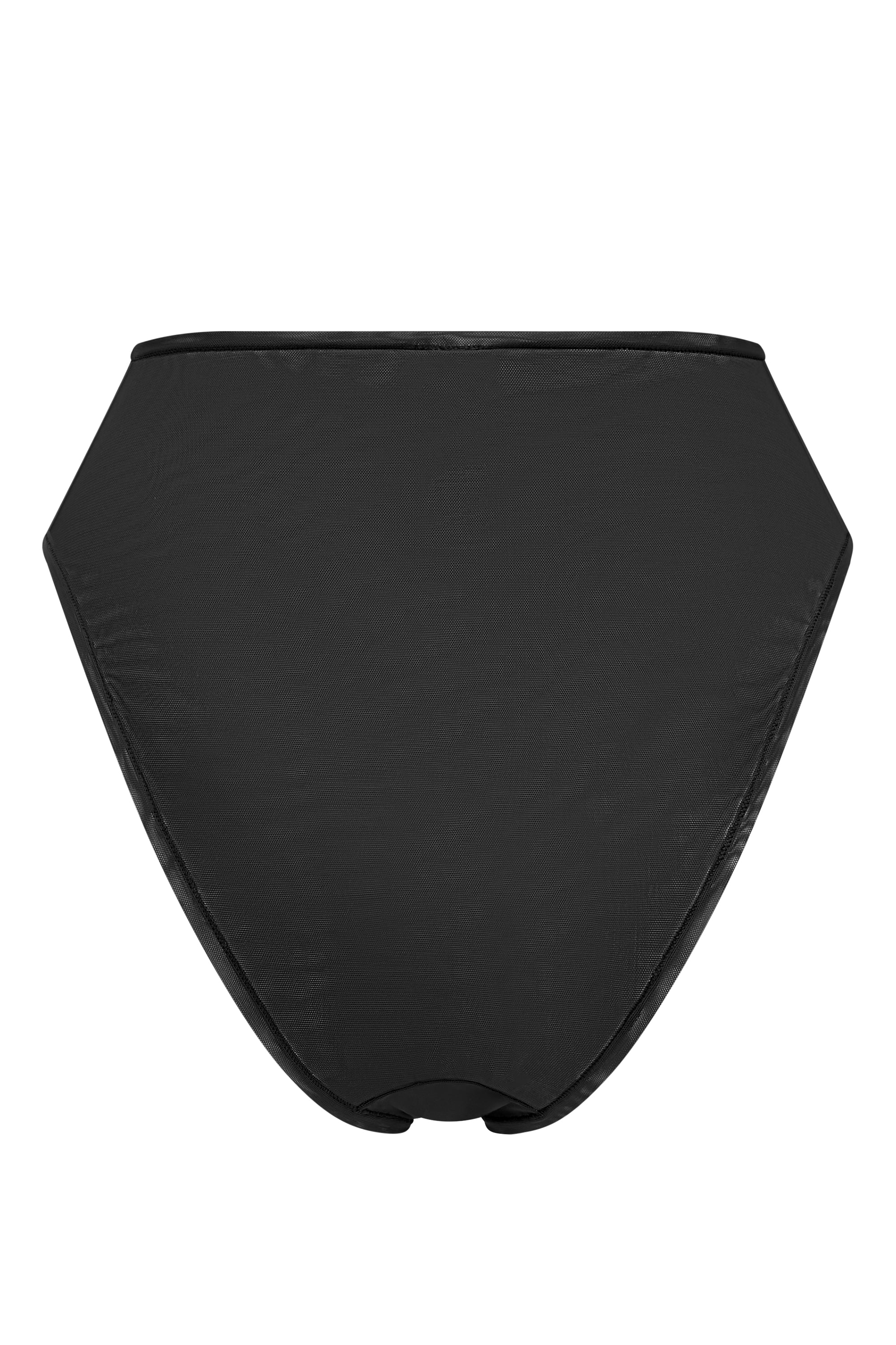 Intimates Soft Mesh High Waisted Knicker in Black - Image 6