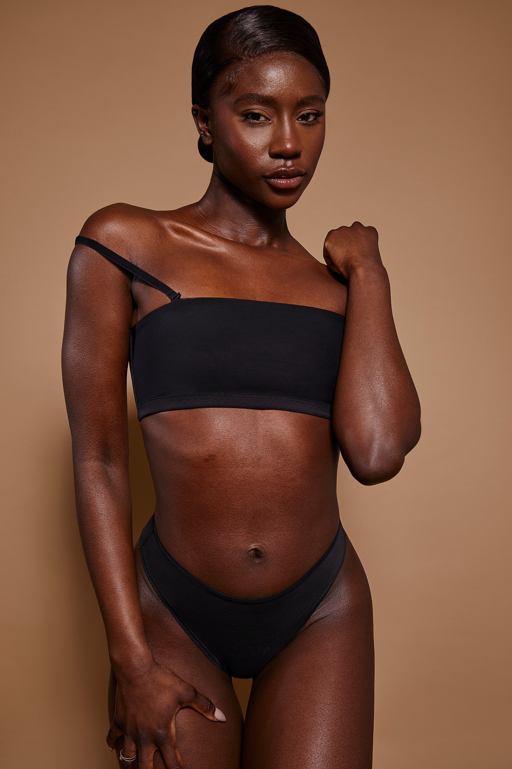 Intimates Soft Mesh Brief in Black - Image 4