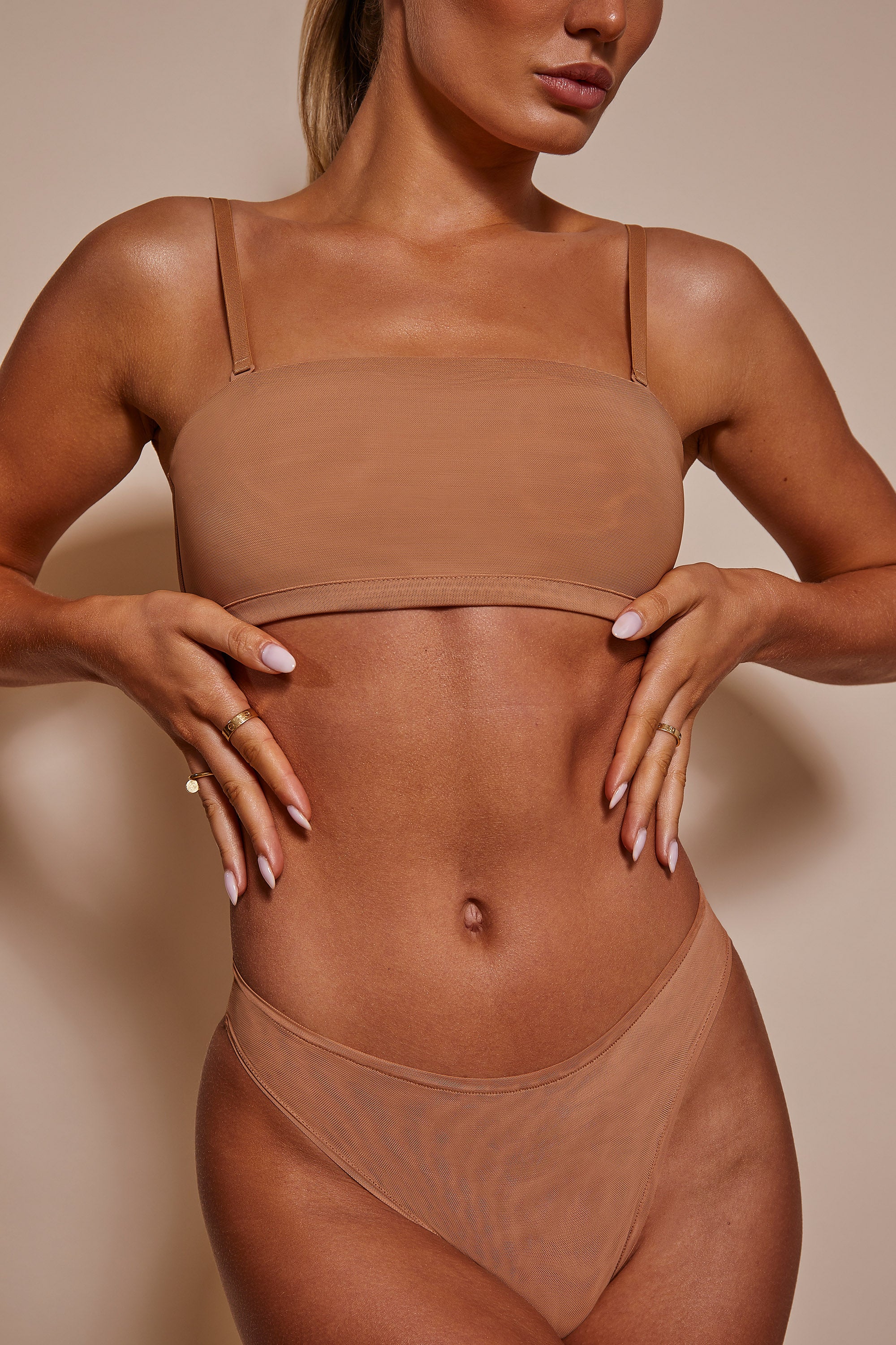Intimates Soft Mesh Brief in Honey