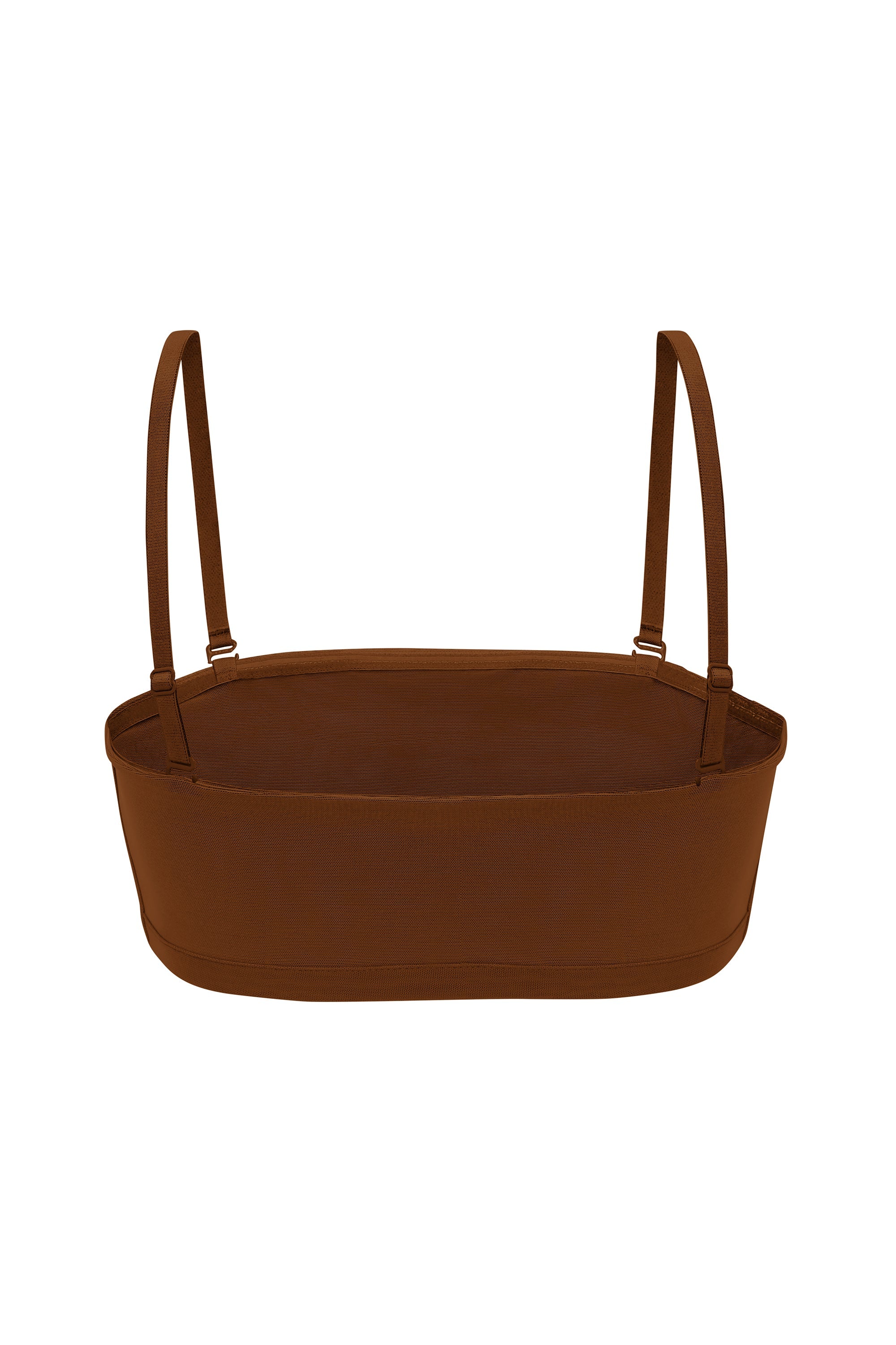 Intimates Soft Mesh Bandeau Bra in Chestnut - Image 7