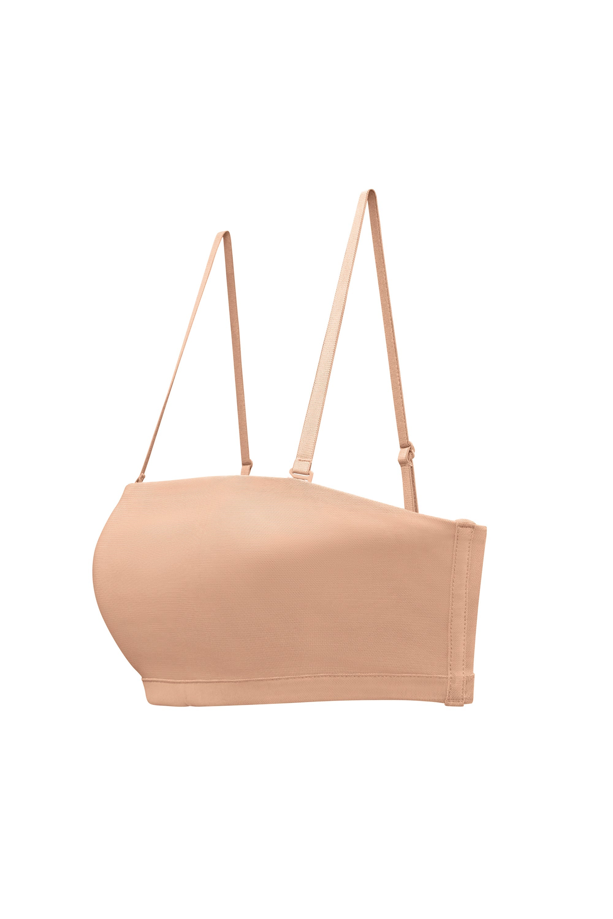 Intimates Soft Mesh Bandeau Bra in Warm Peach - Image 8