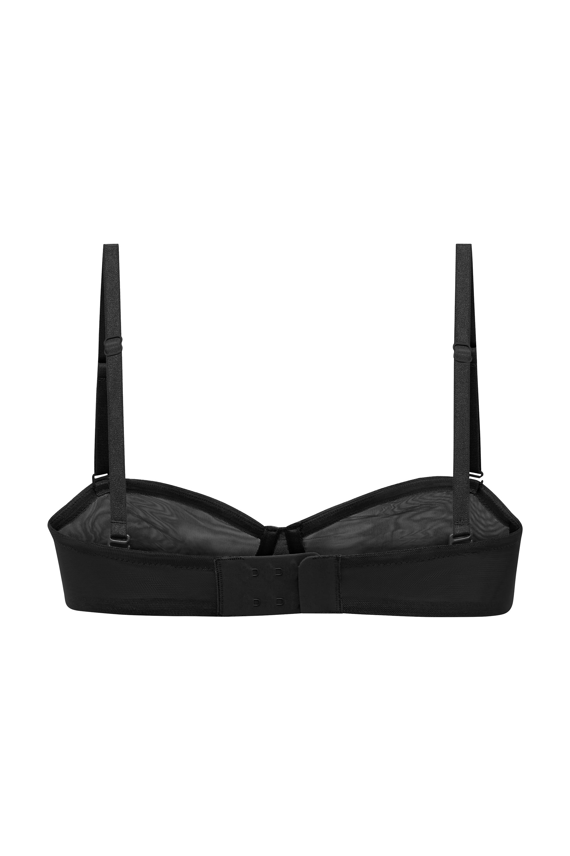 Intimates Soft Mesh Strapless Bra in Black - Image 7
