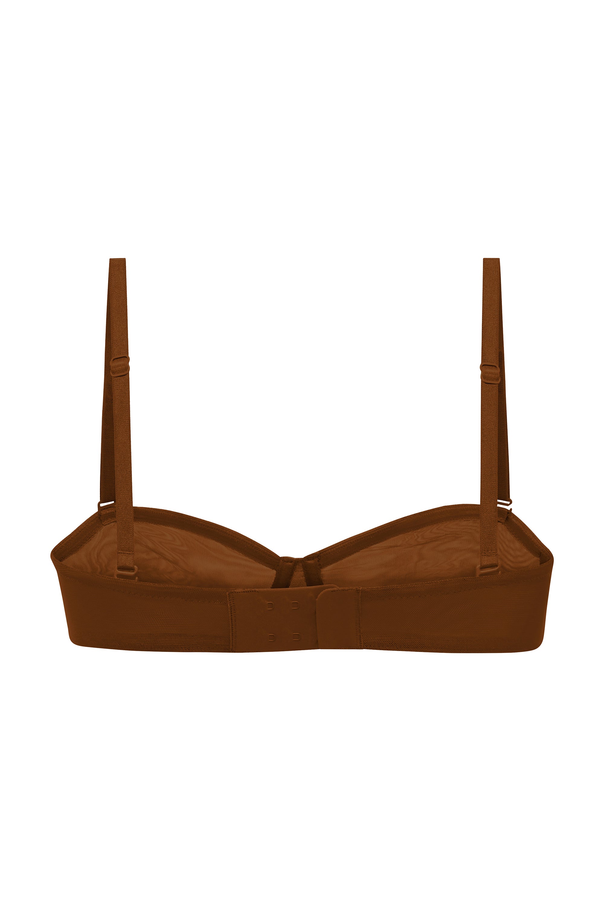 Intimates Soft Mesh Strapless Bra in Chestnut - Image 6