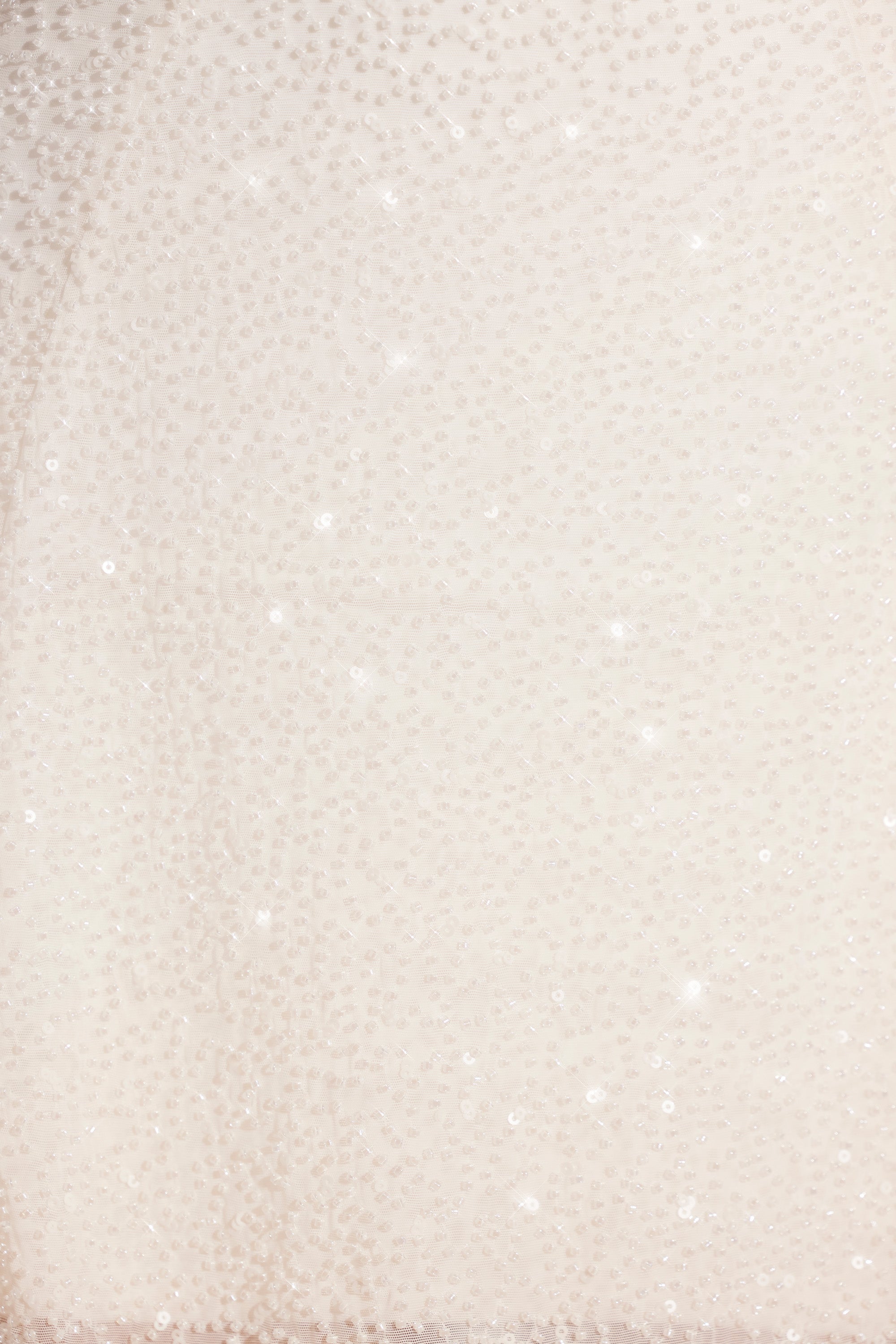 Sorrento Embellished Asymmetric Neck A-Line Mini Dress in White - Image 5