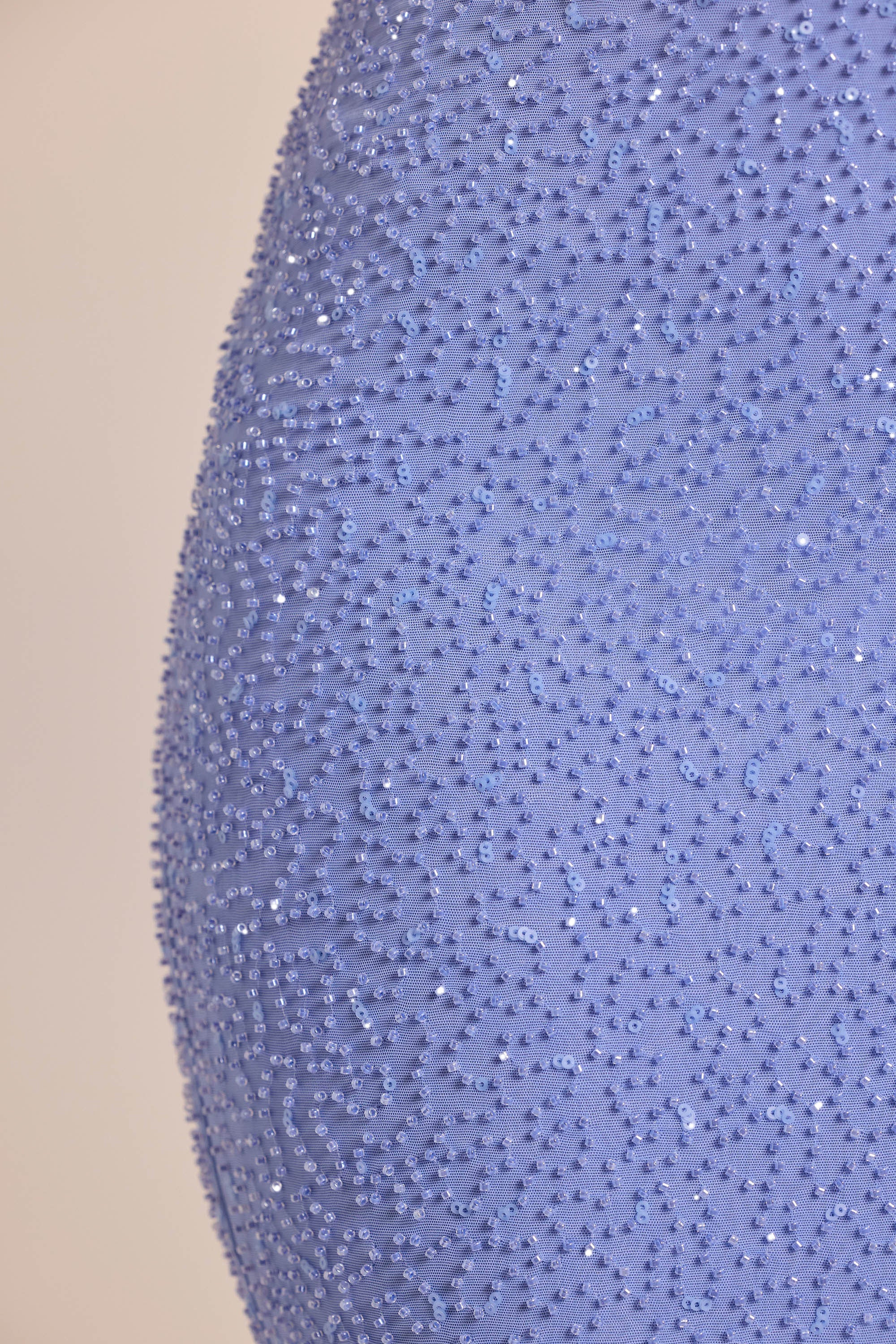 Orleans Embellished Mid-Rise Maxi Skirt in Powder Blue - Image 4