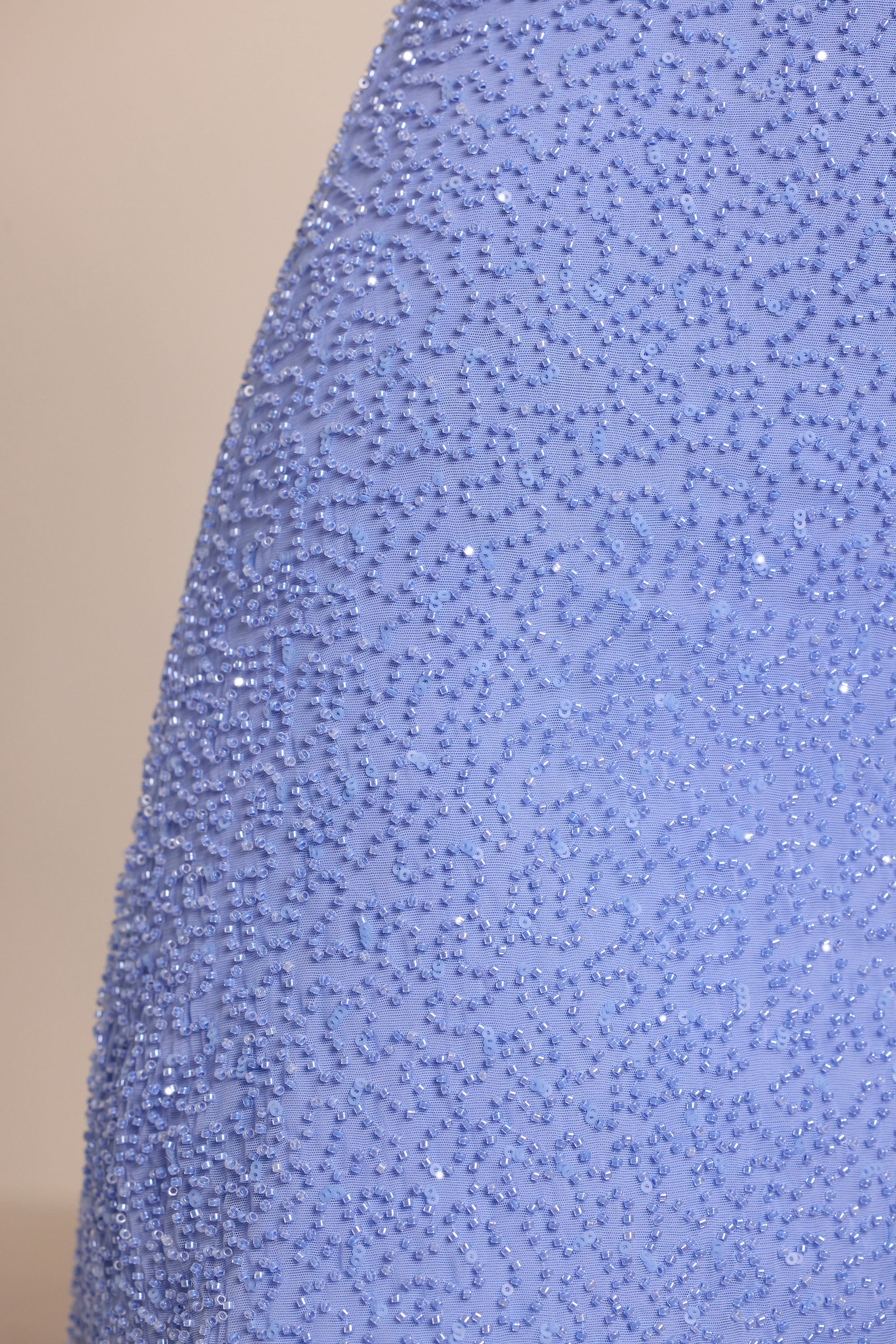 Emilion Embellished Cut Out Mini Dress in Powder Blue - Image 4