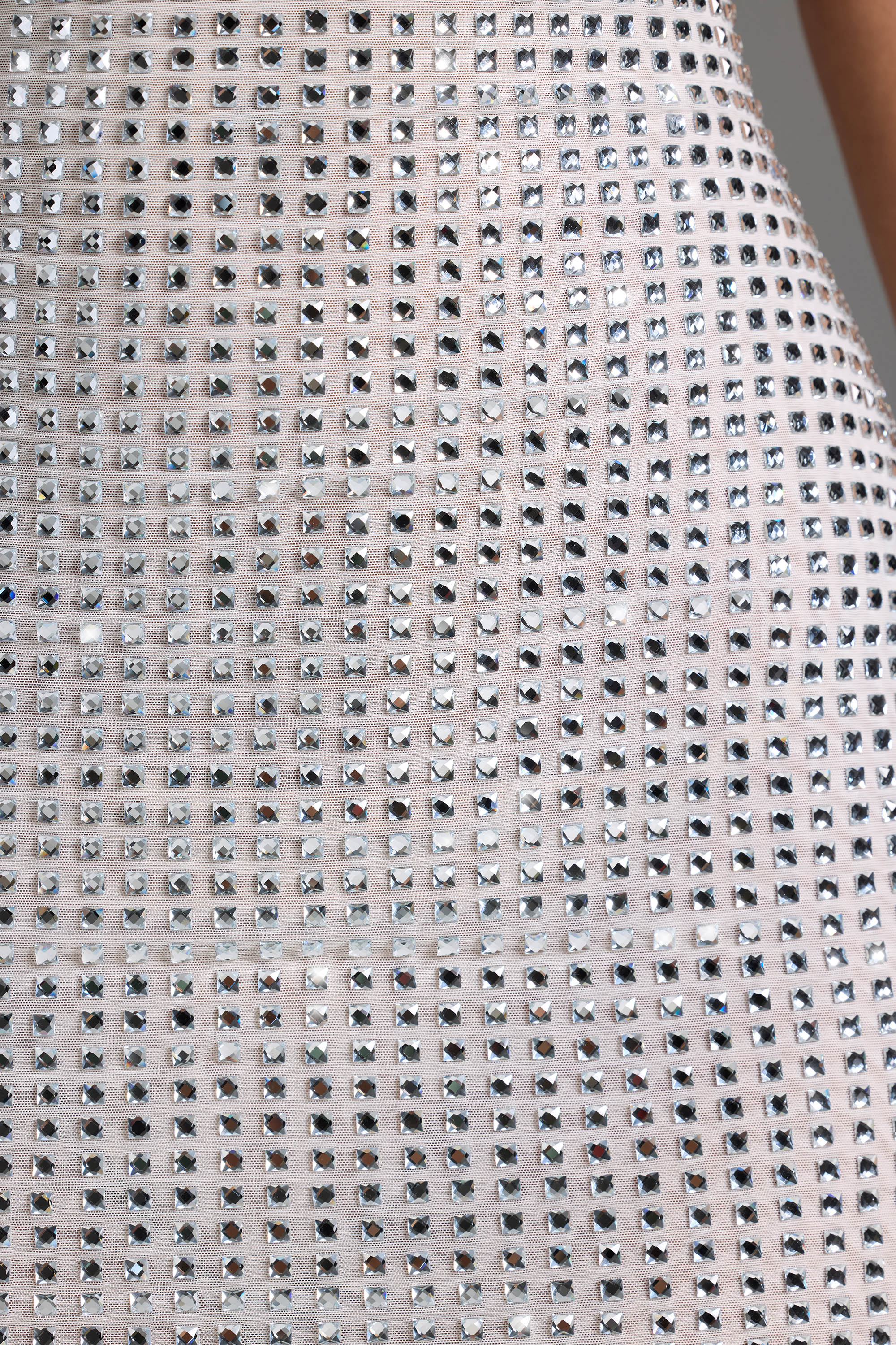 Amolika Embellished Halterneck Mini Dress in White - Image 6