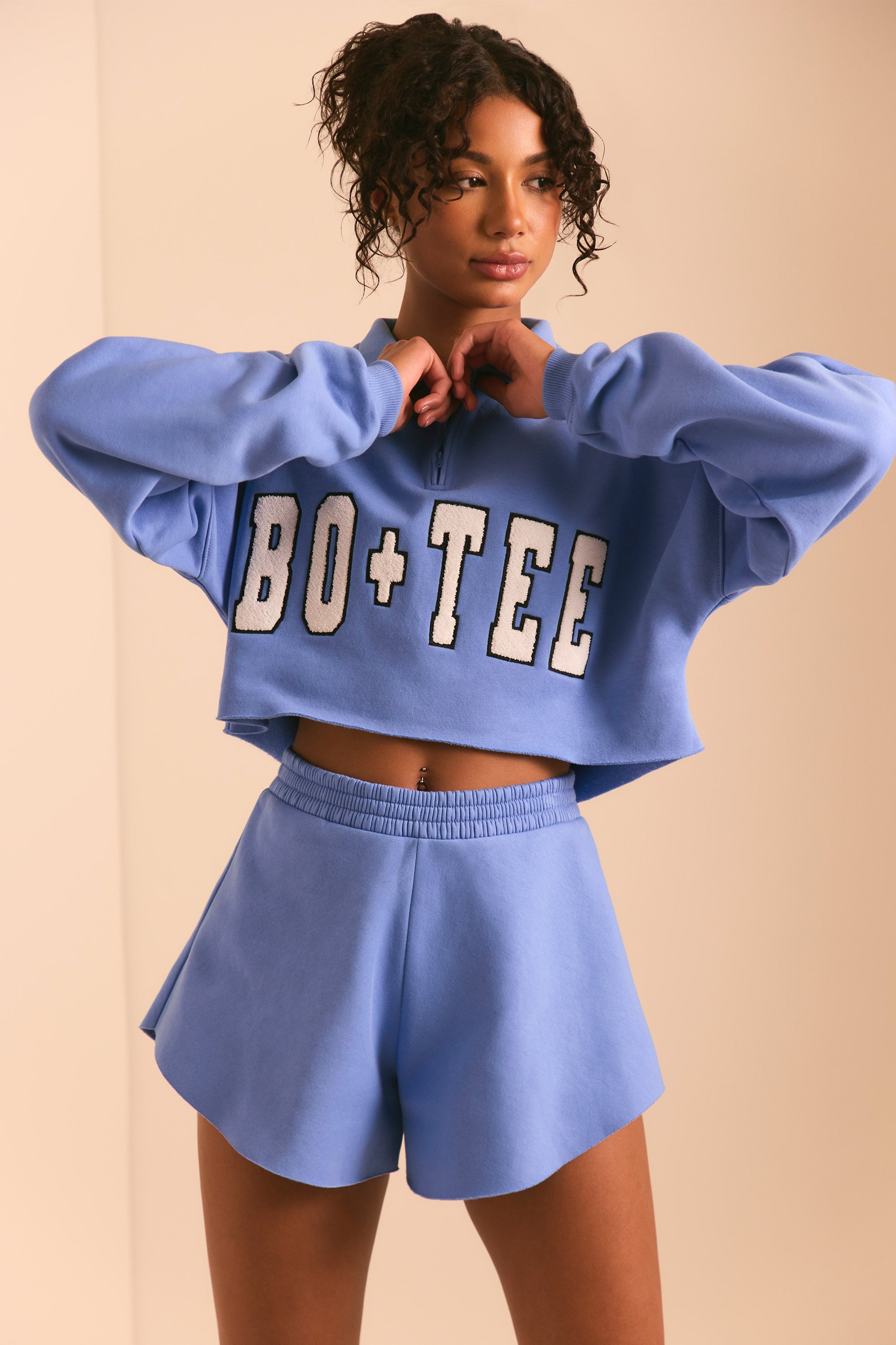 Relax Sweat Shorts in Cerulean - Image 4