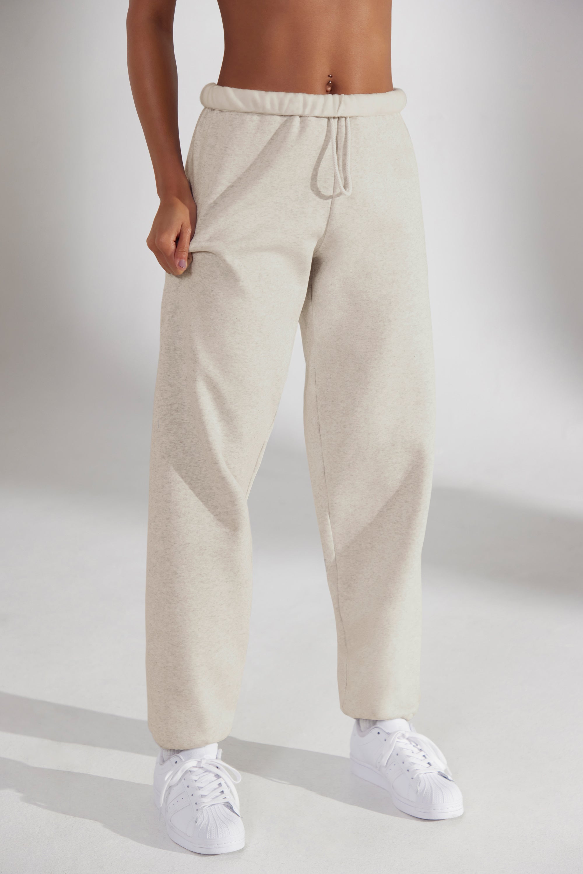 Prime Oversized Joggers in Heather Oat - Image 5