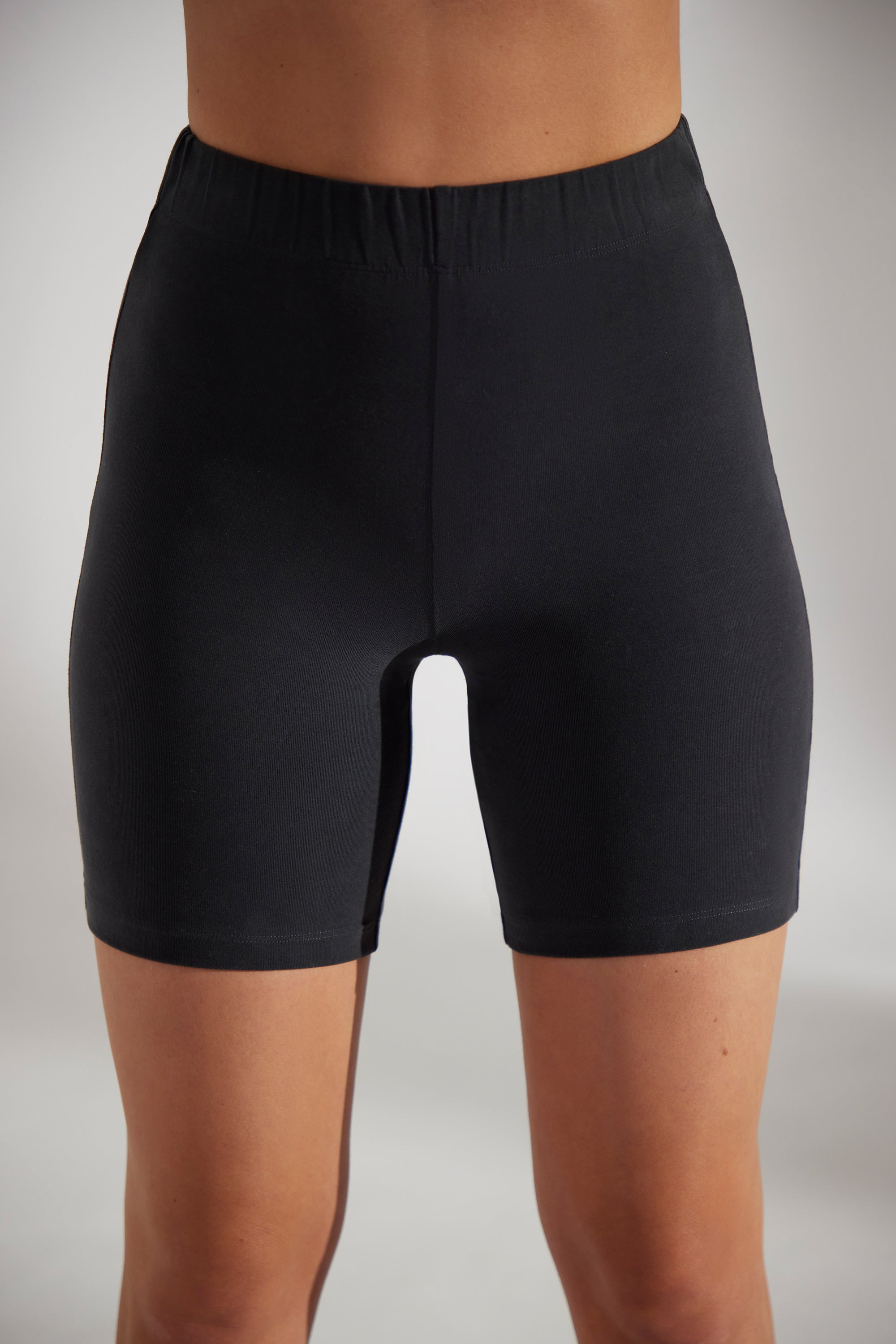 Base Biker Shorts in Washed Black - Image 6