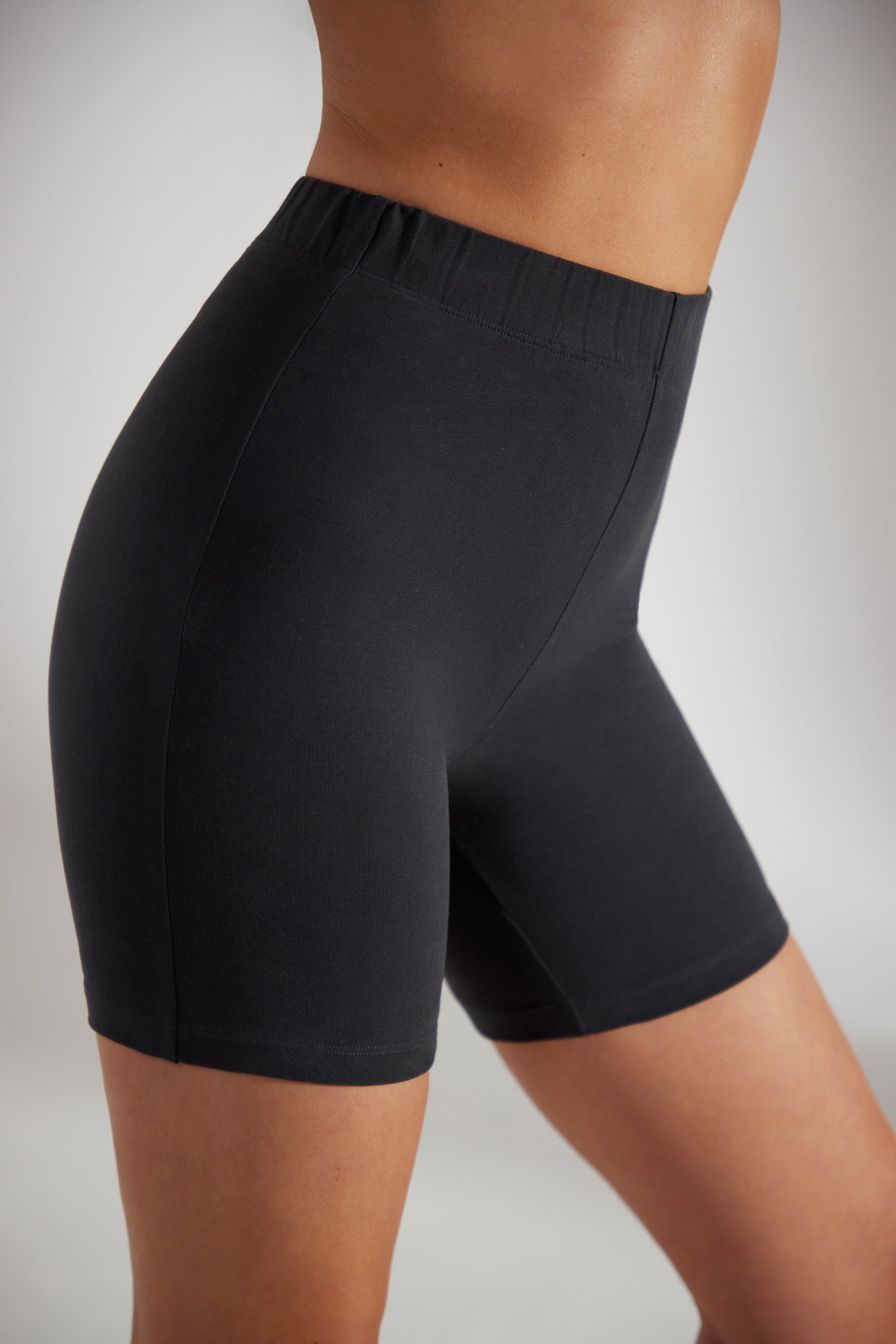 Base Biker Shorts in Washed Black