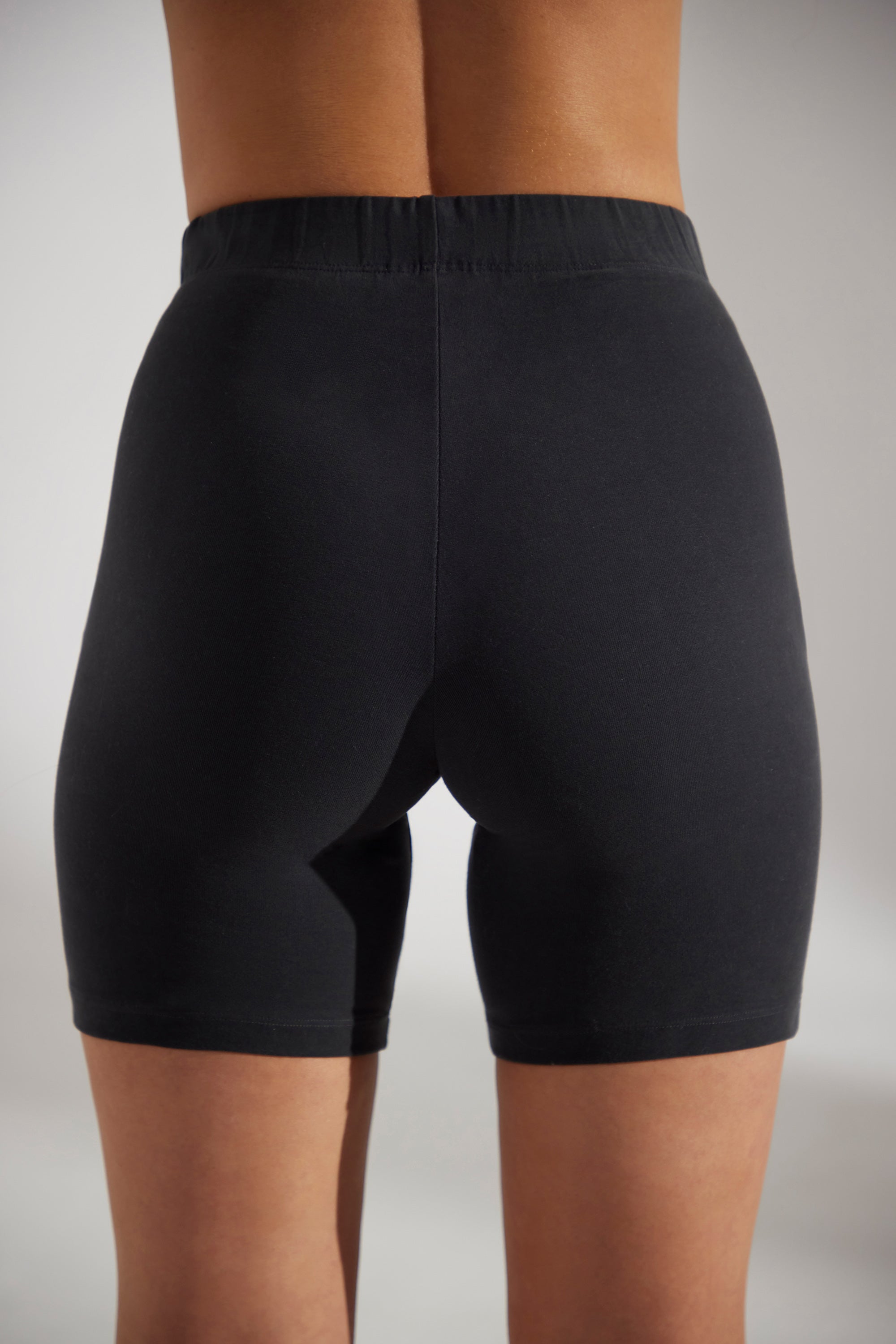 Base Biker Shorts in Washed Black - Image 3
