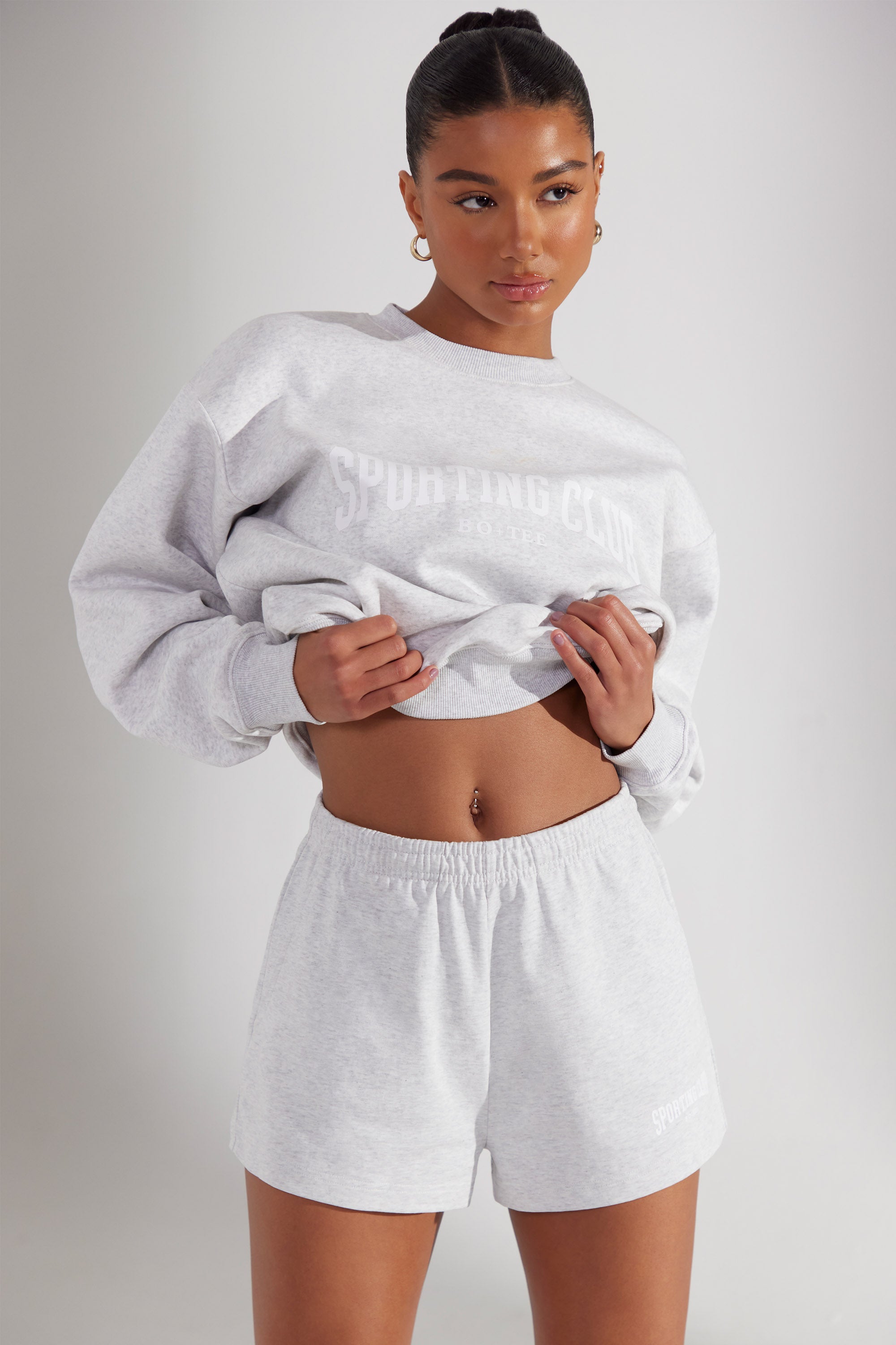 Sweat Shorts in Heather Grey