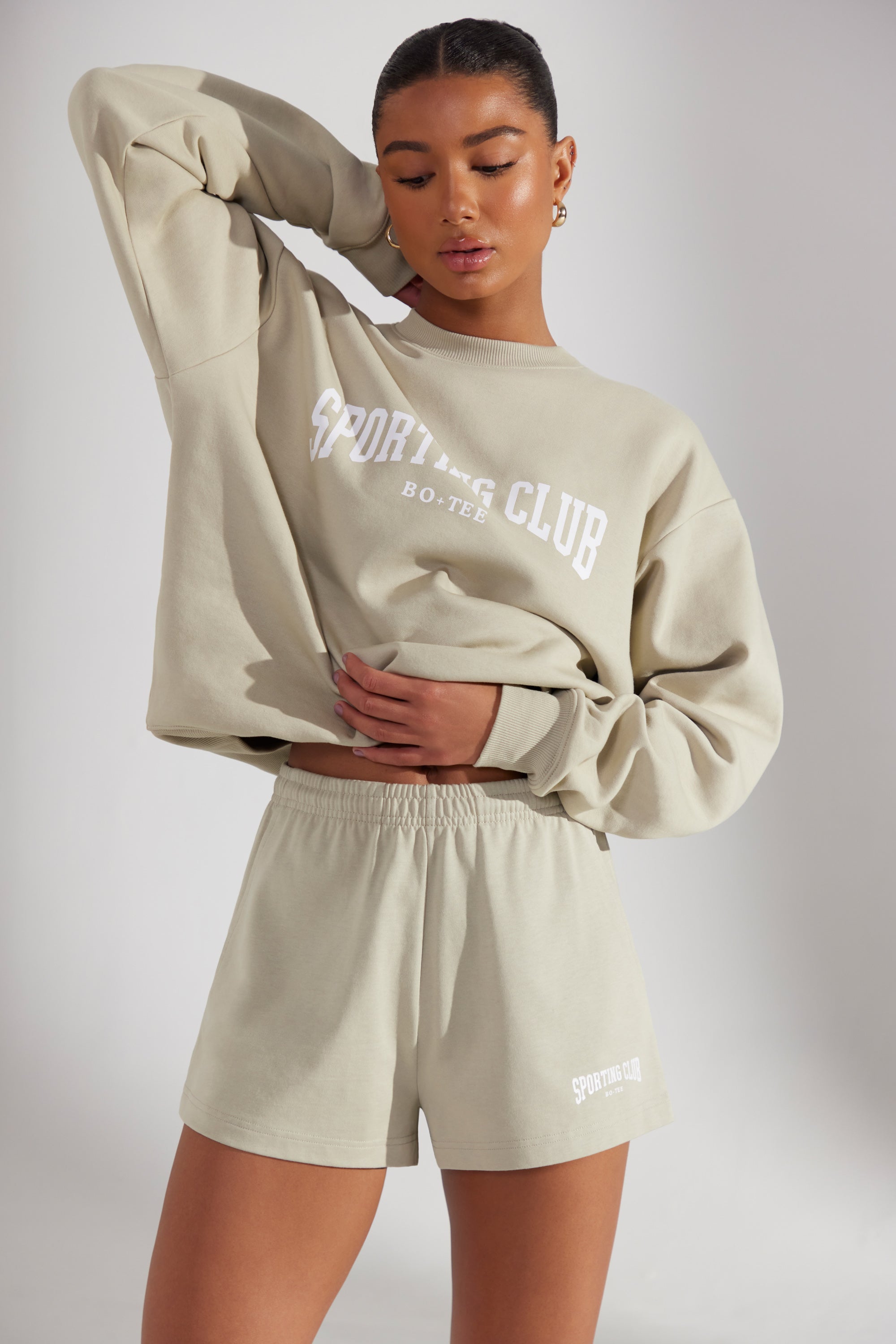 Groundwork Sweat Shorts in Limestone - Image 5