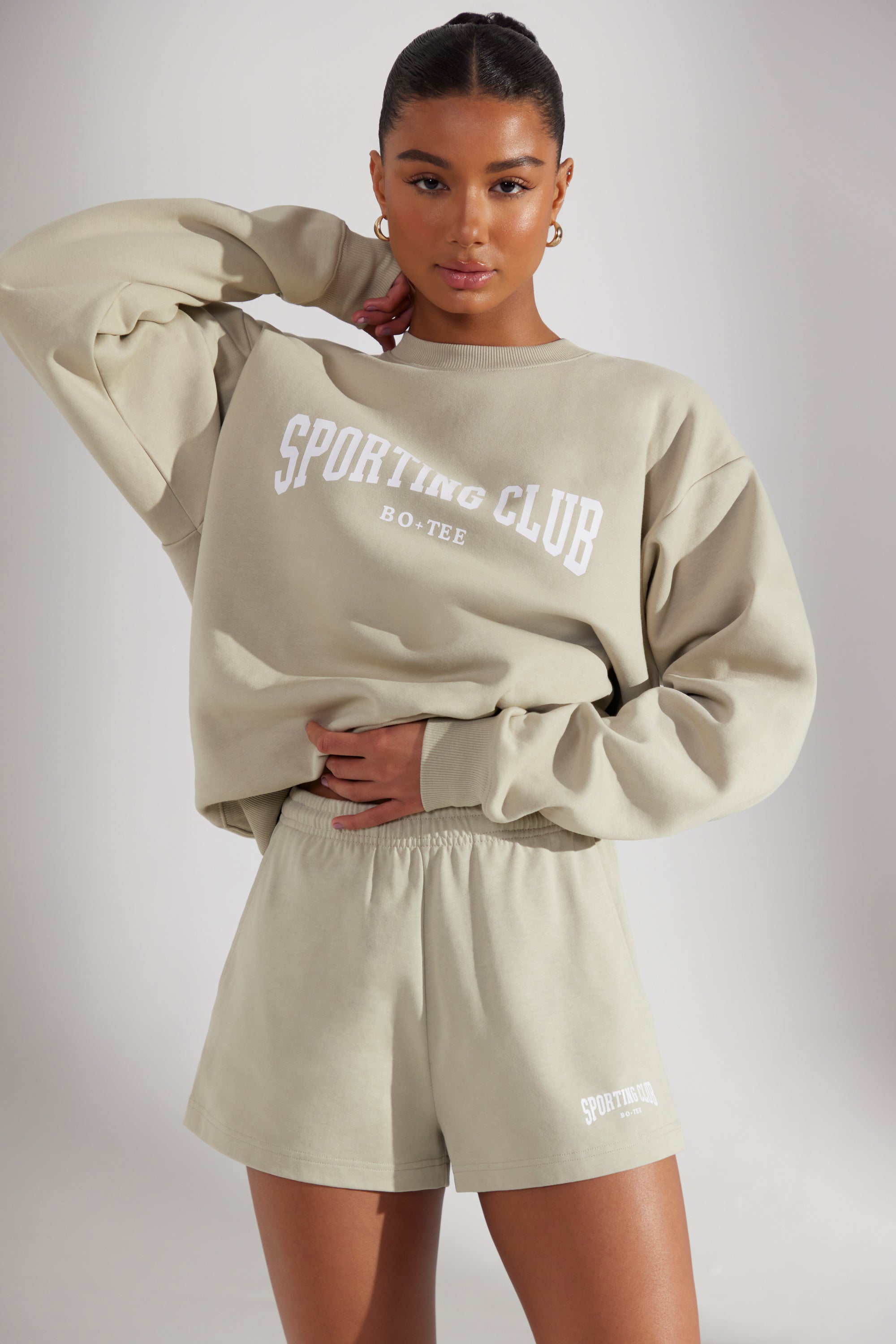 Groundwork Sweat Shorts in Limestone
