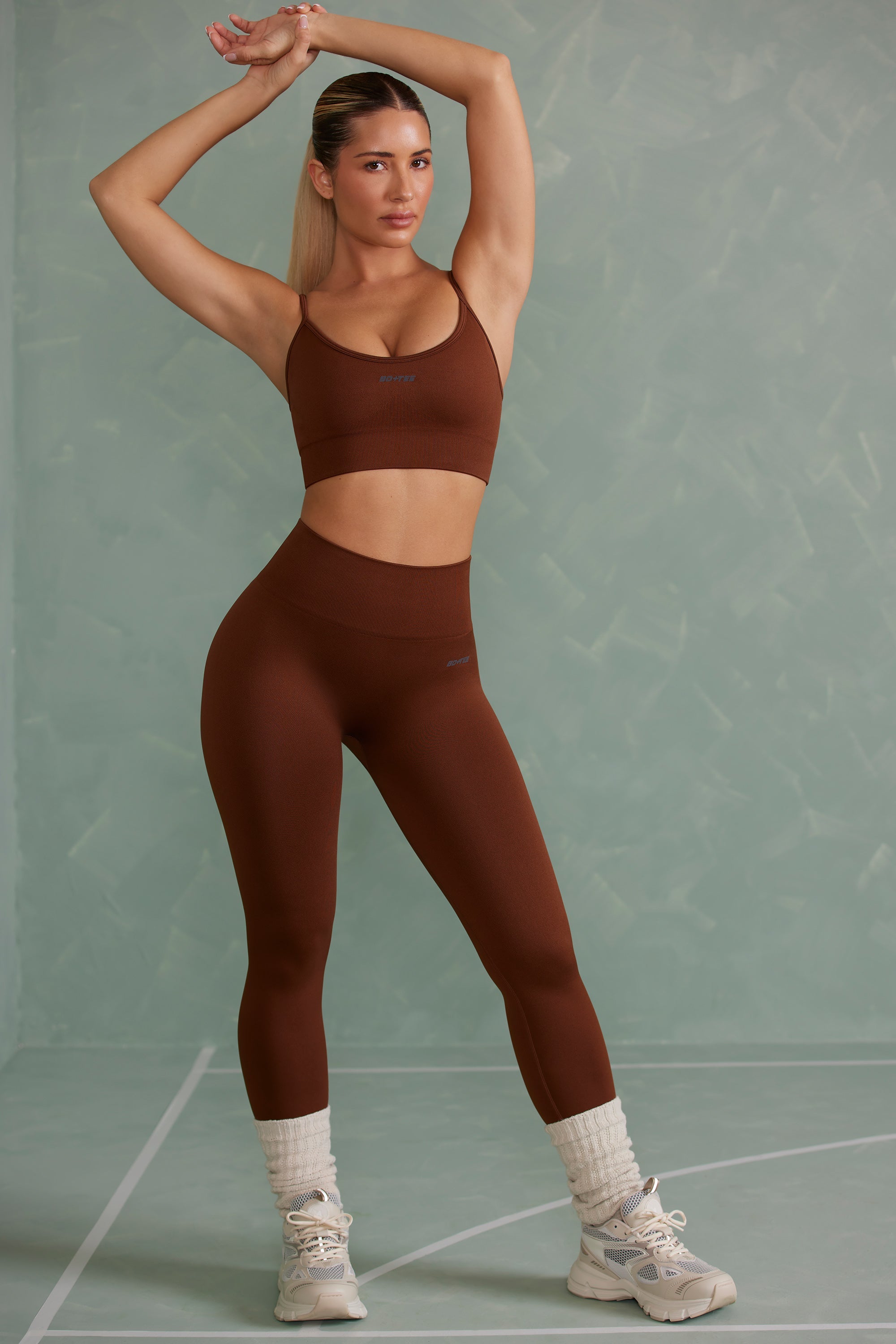 Super Sculpt Seamless Full Length Leggings in Copper Brown - Image 5