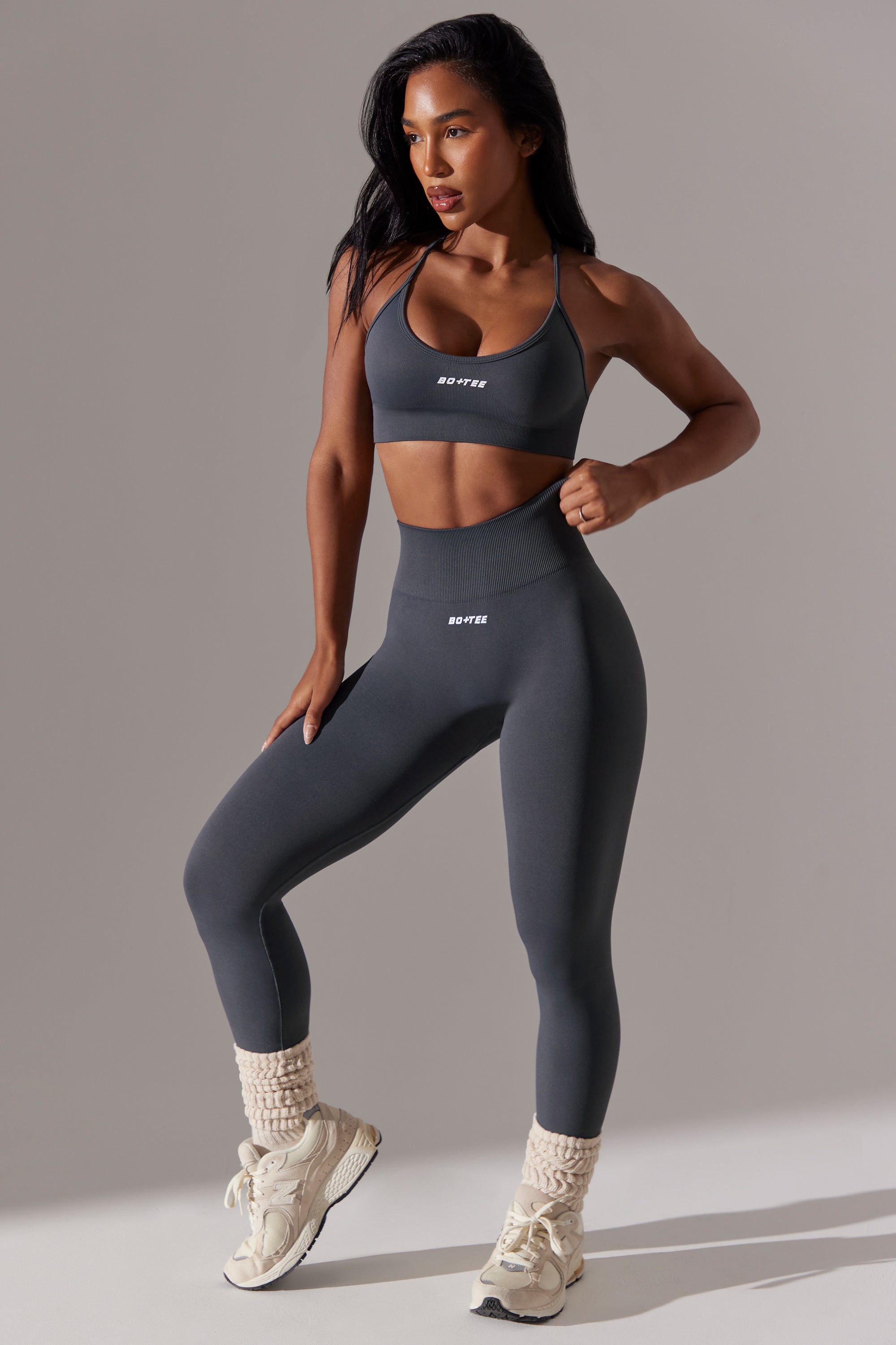 Dedicated High Waist Super Sculpt Leggings in Grey - Image 2