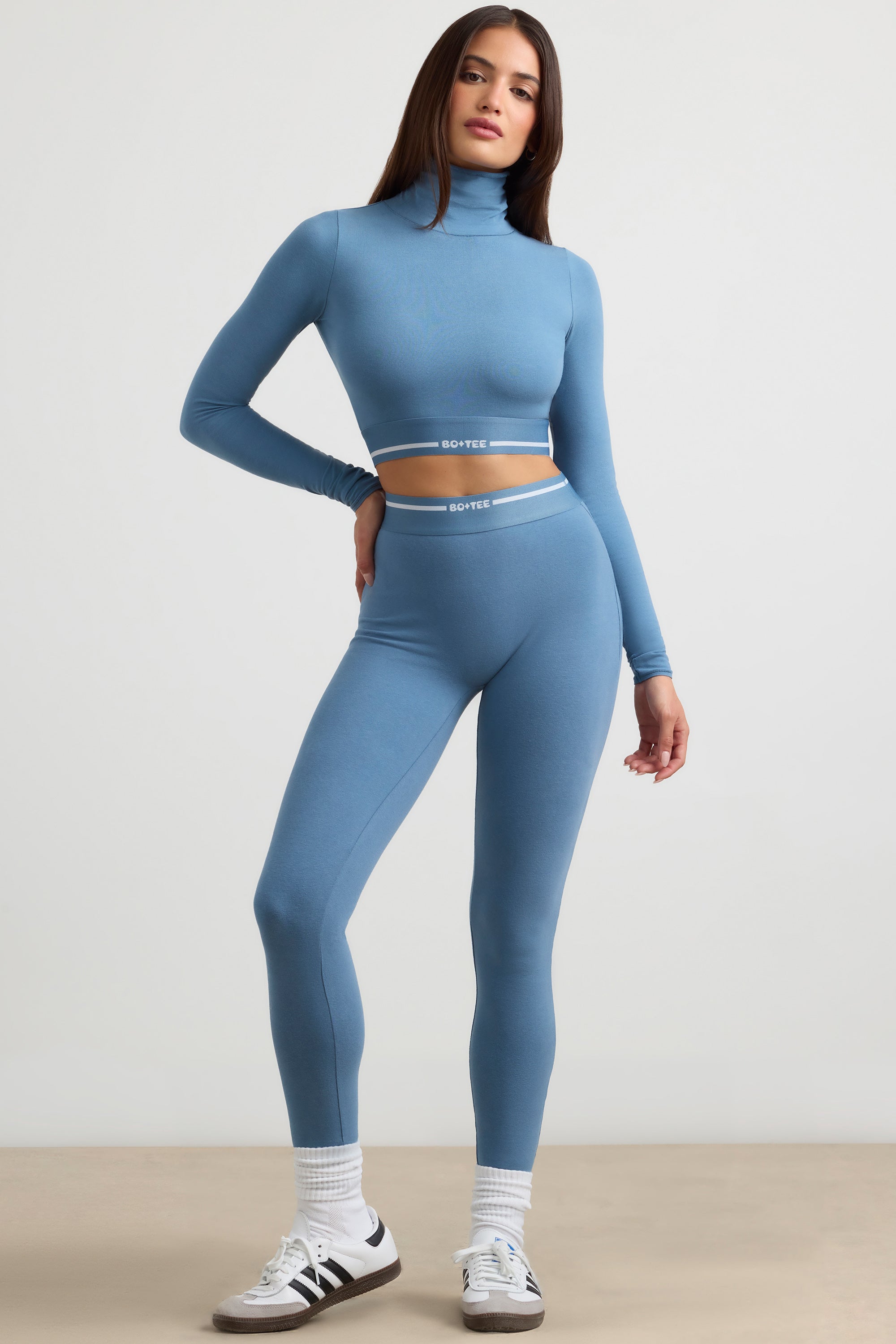 Necessity High-Waist Leggings in Steel Blue - Image 6