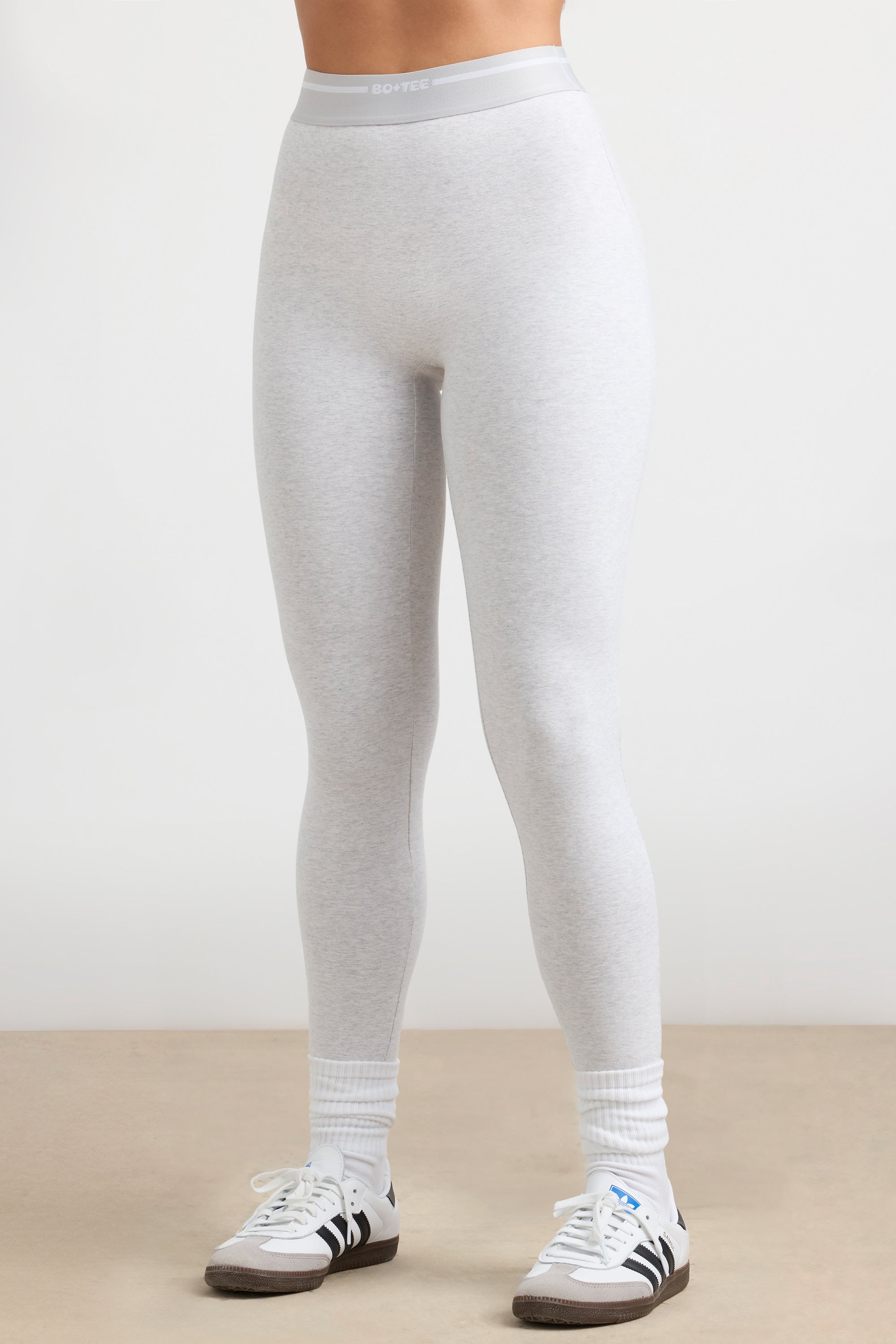 Necessity High-Waist Leggings in Grey Marl - Image 4
