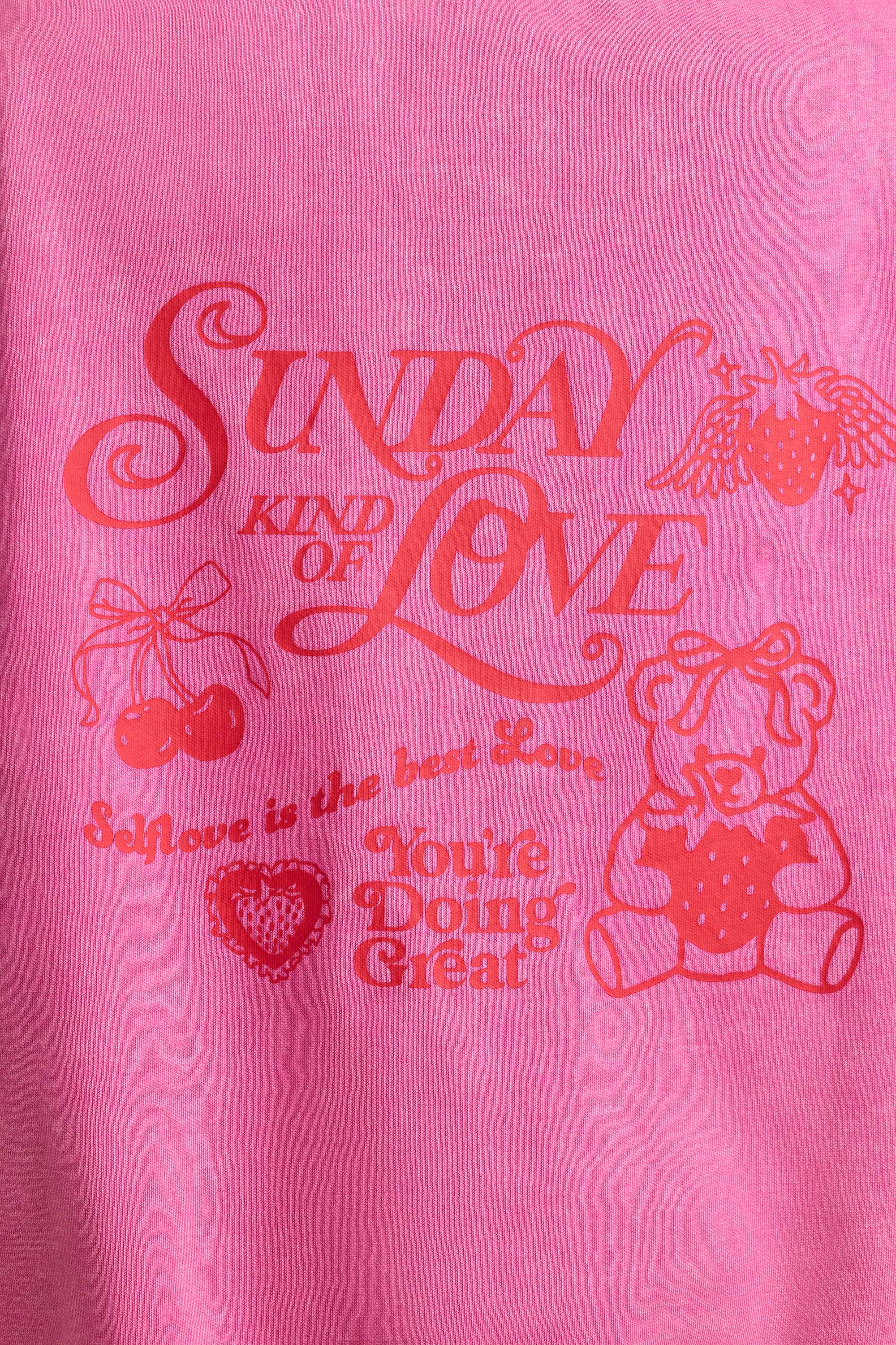 Oversized Hoodie in Hot Pink - Image 4