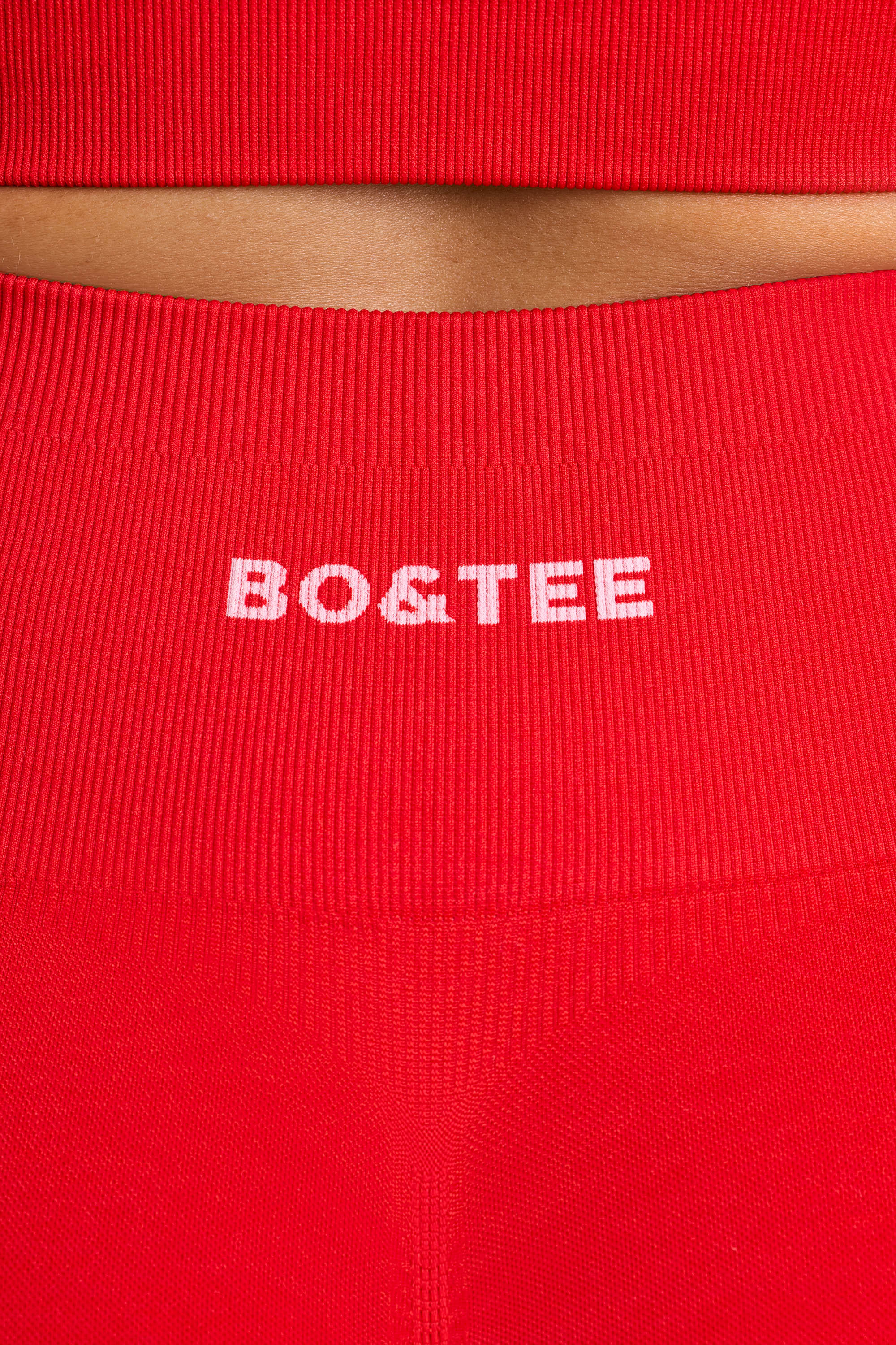 Crush High-Waist Define Luxe Mini Shorts in Red - Image 3