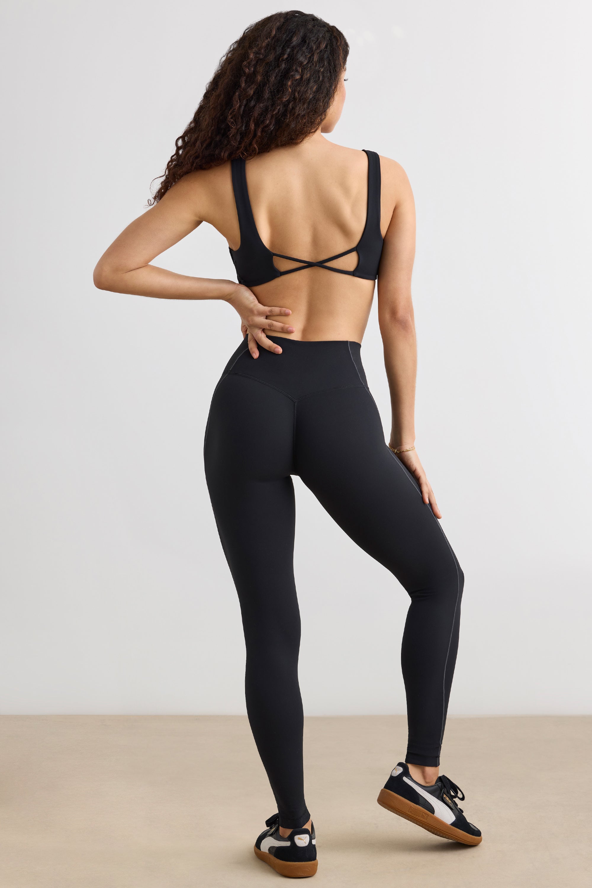 Soft Active High Waist Leggings in Black - Image 2