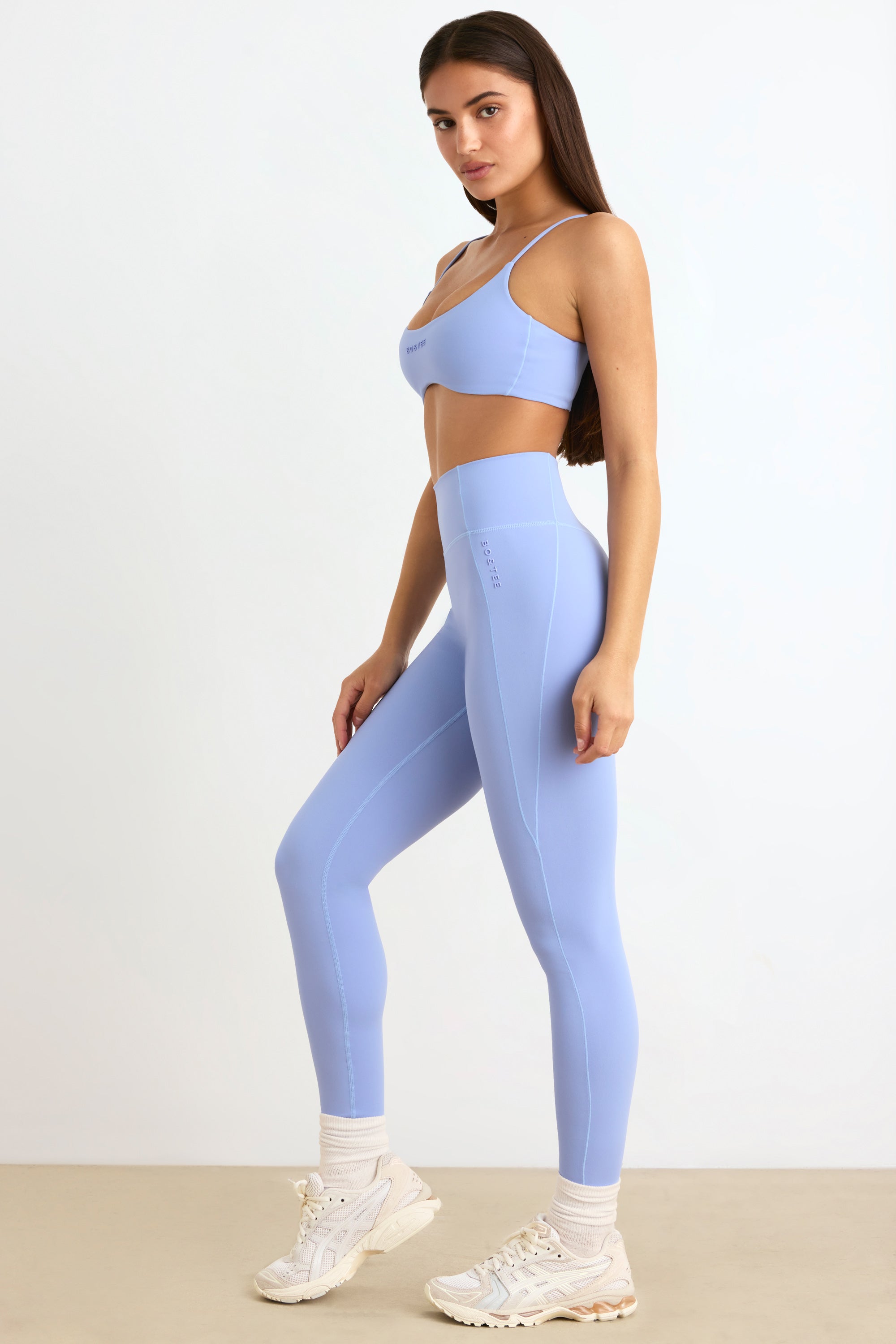 Soft Active Leggings in Lavender Blue - Image 3