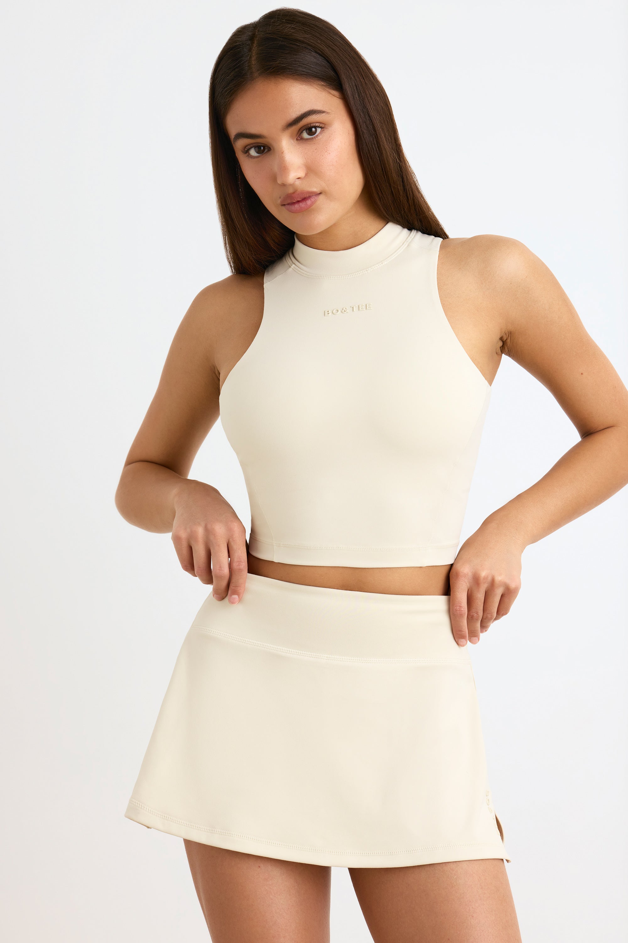 Soft Active Mini Skort in Lavender Blue - Image 7