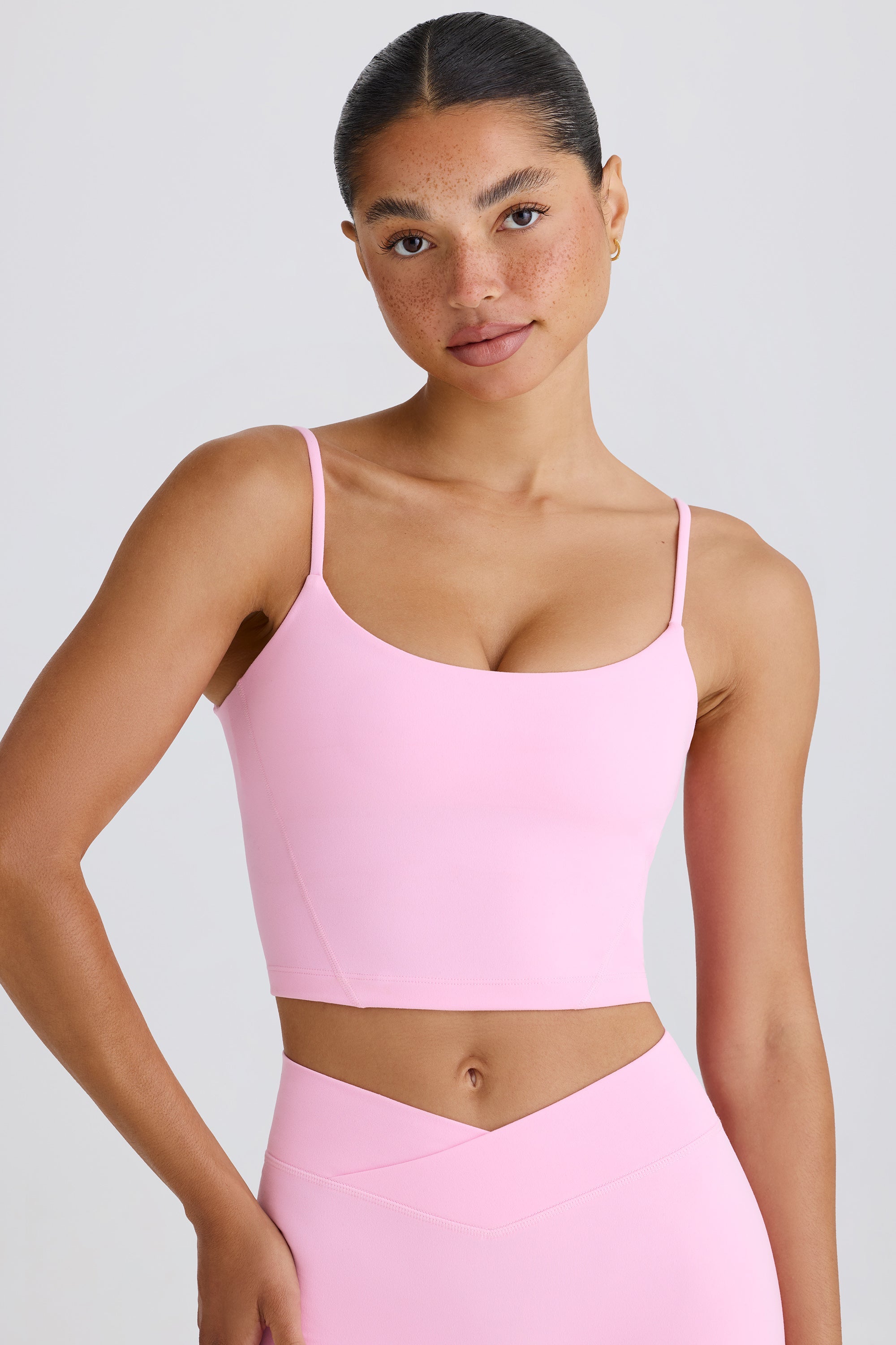Jet Set Soft Active Tank Top in Bubblegum Pink