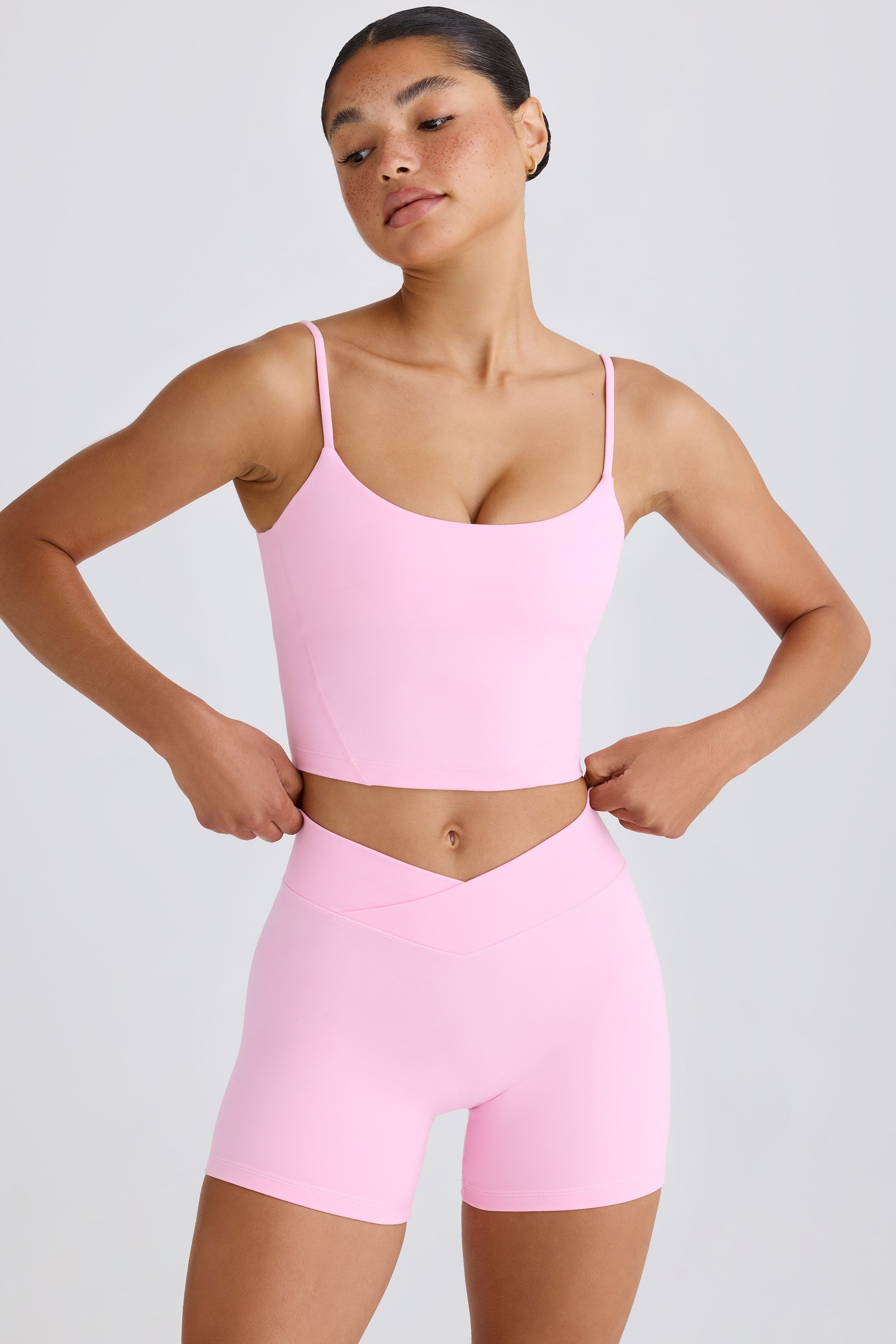 Jet Set Soft Active Tank Top in Bubblegum Pink - Image 8