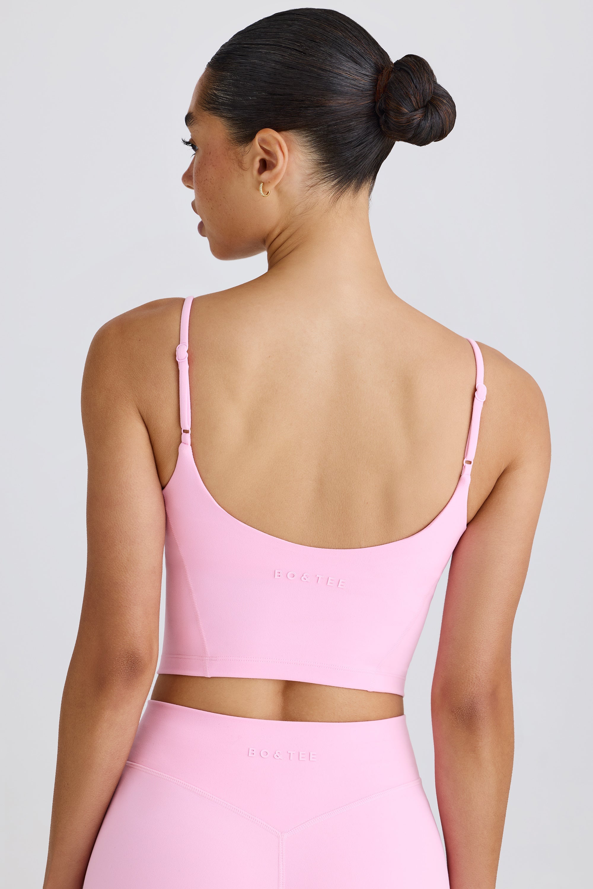 Jet Set Soft Active Tank Top in Bubblegum Pink - Image 2
