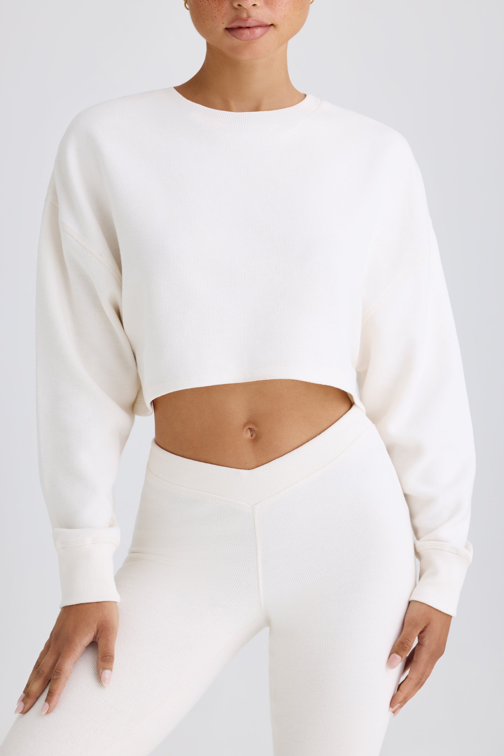 Jet Set Tall Flared Trousers in White - Image 5