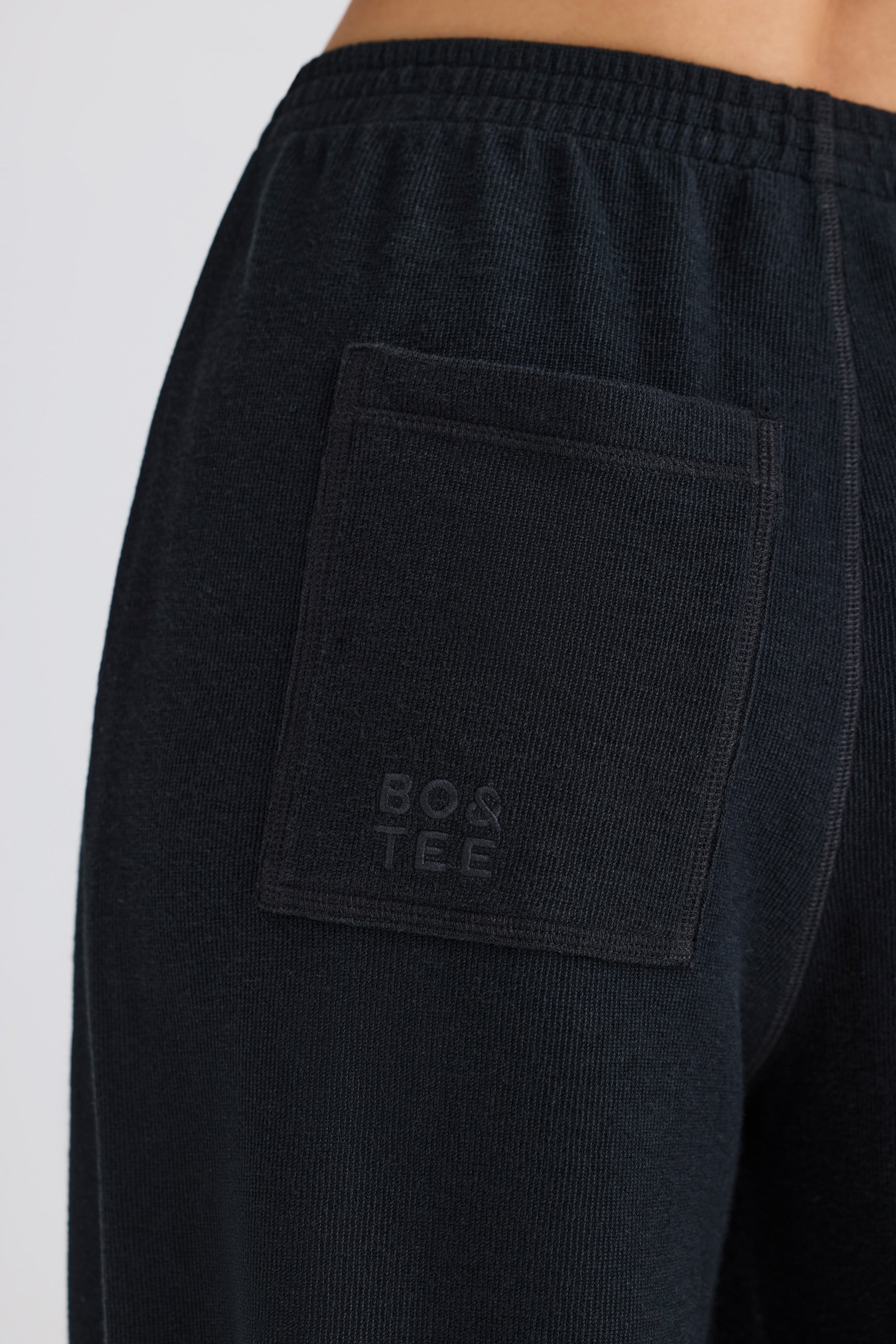 Jet Set Straight-Leg Joggers in Black - Image 4