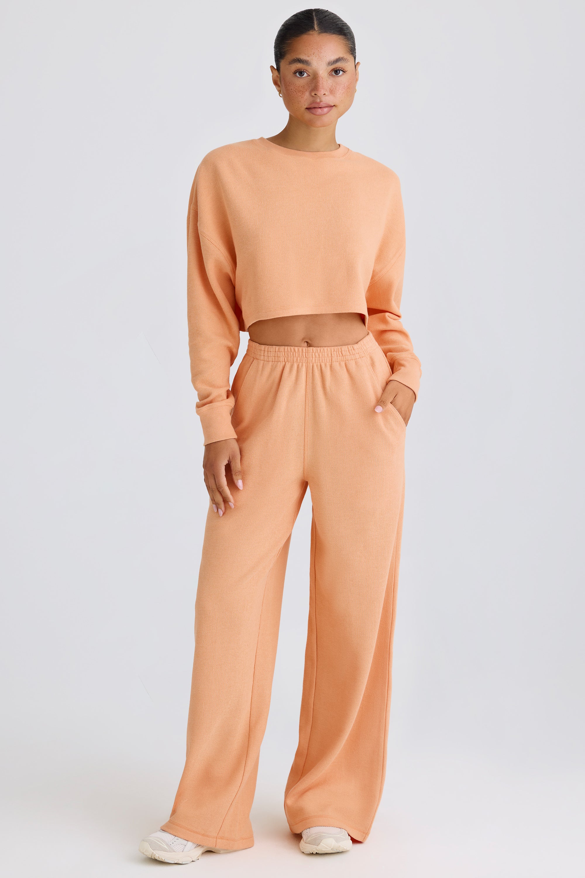 Jet Set Tall Straight-Leg Joggers in Peach - Image 7