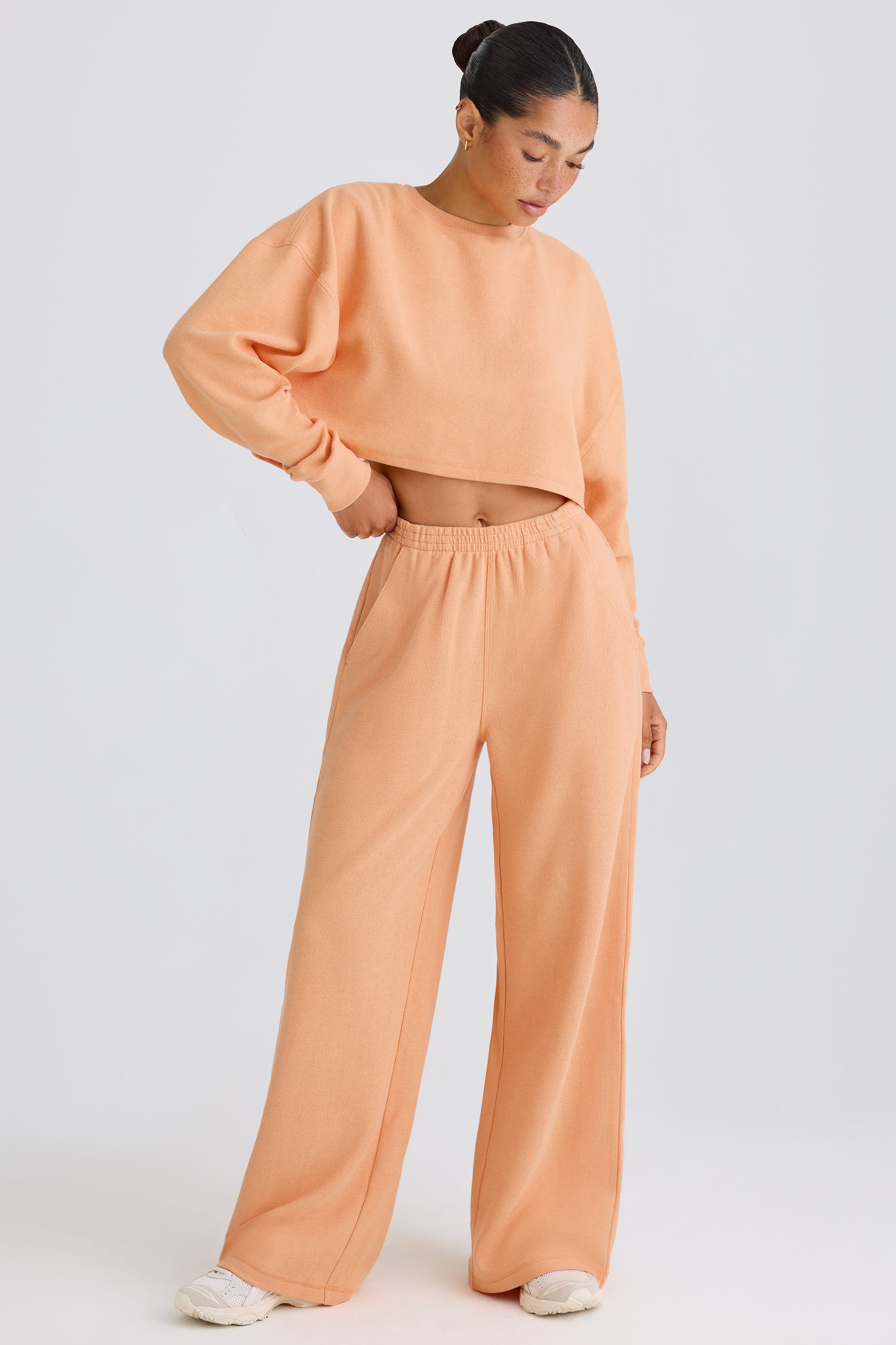 Jet Set Tall Straight-Leg Joggers in Peach - Image 5