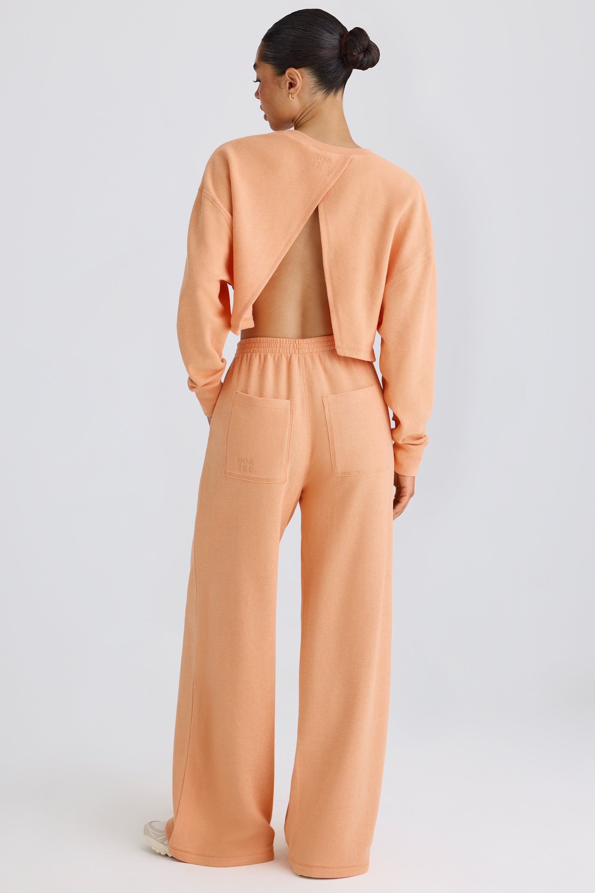 Jet Set Tall Straight-Leg Joggers in Peach - Image 2