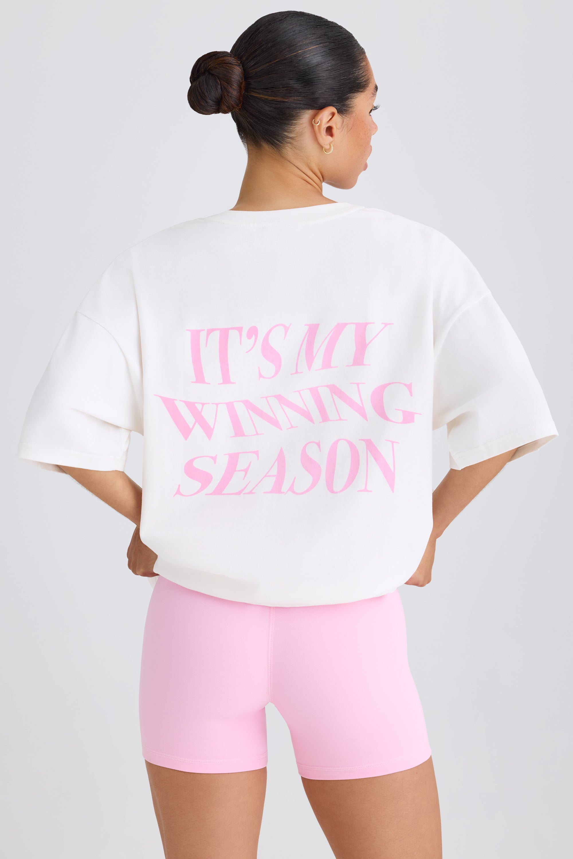 Jet Set Oversized T-Shirt in White