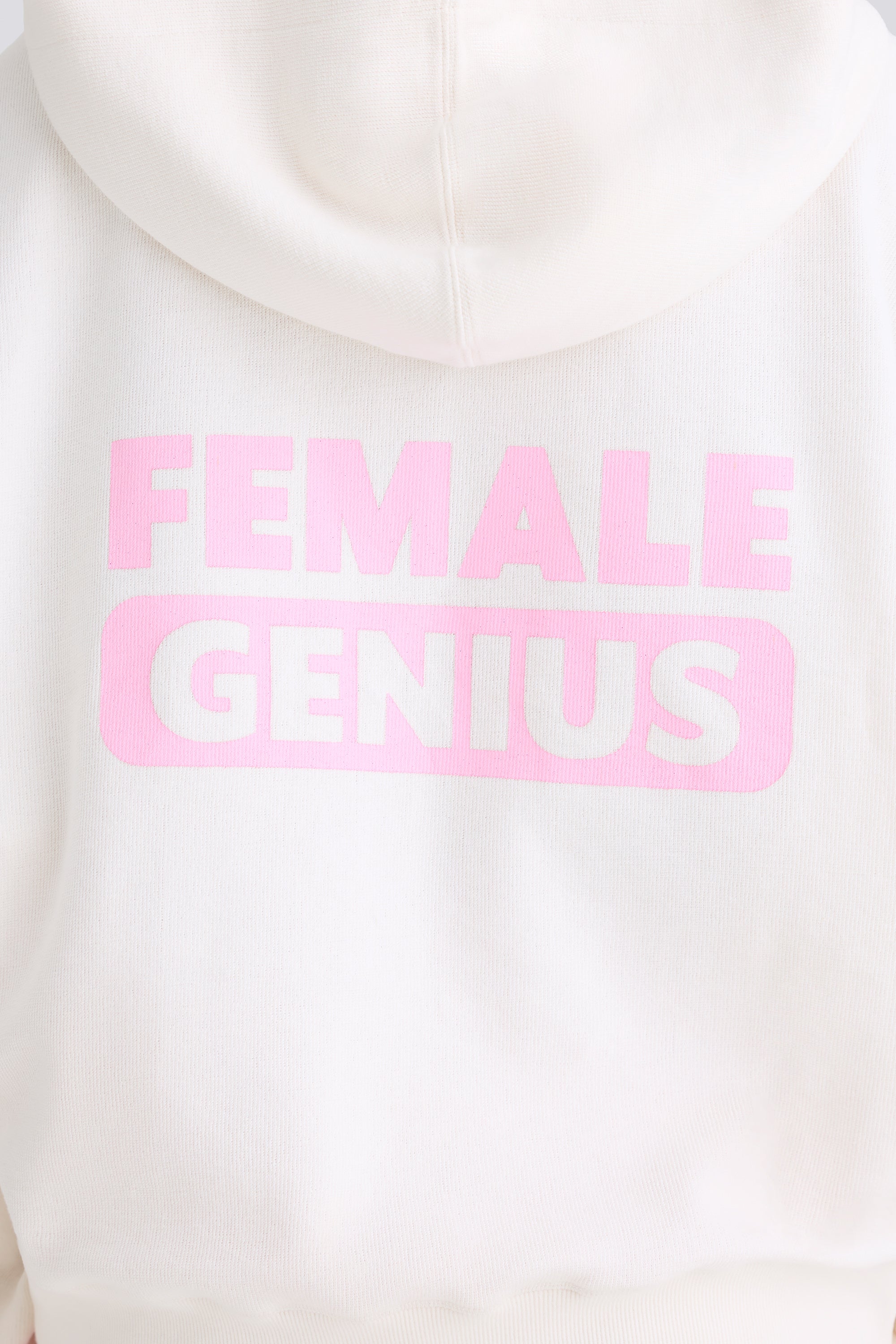 Jet Set Graphic-Print Hoodie in White - Image 4
